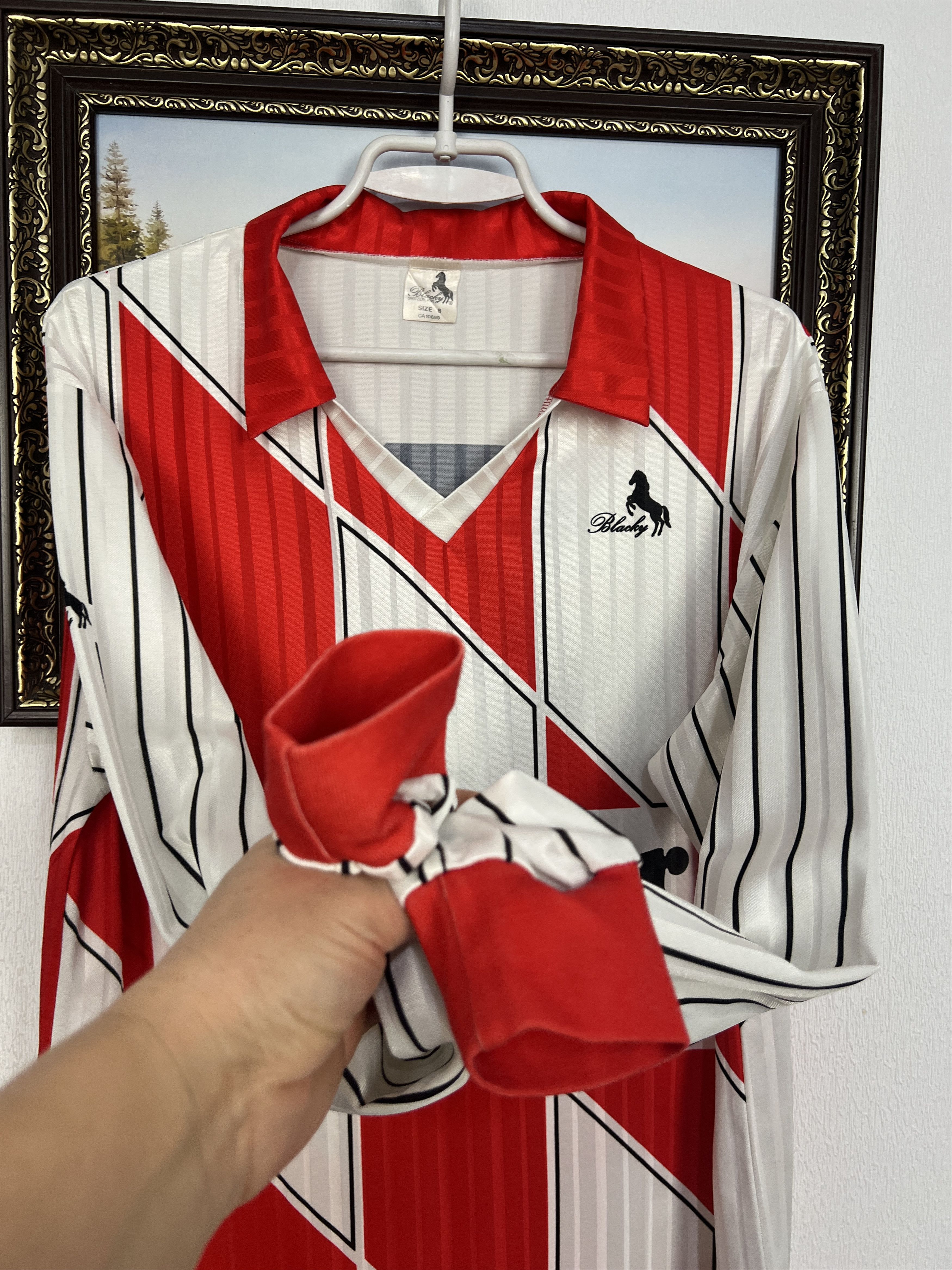 Vintage Switzerland Football Template Long Sleeve Shirt Jersey Size US L / EU 52-54 / 3 - 5 Thumbnail