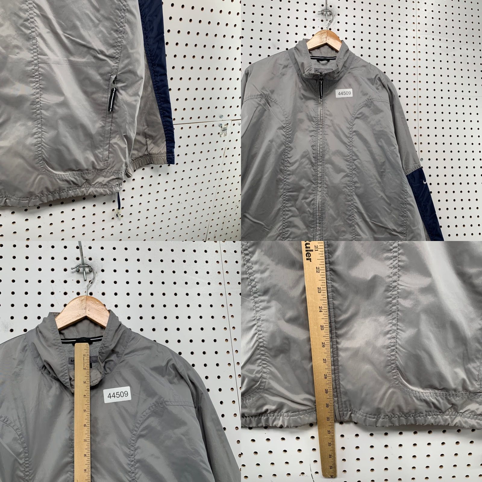 Nike Vintage Nike Windbreaker Jacket Mens XL Gray Oversized Lightweight Y2K Size US XL / EU 56 / 4 - 8 Thumbnail