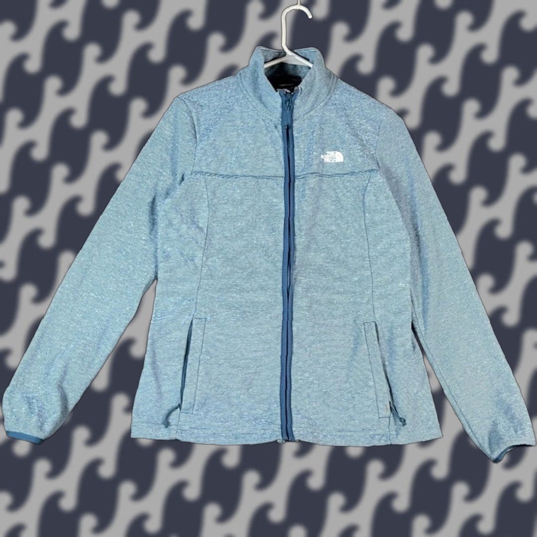 The North Face The North Face Womens Medium Blue Striped Full Zip Fleece Jacket Size M / US 6-8 / IT 42-44 - 1 Thumbnail