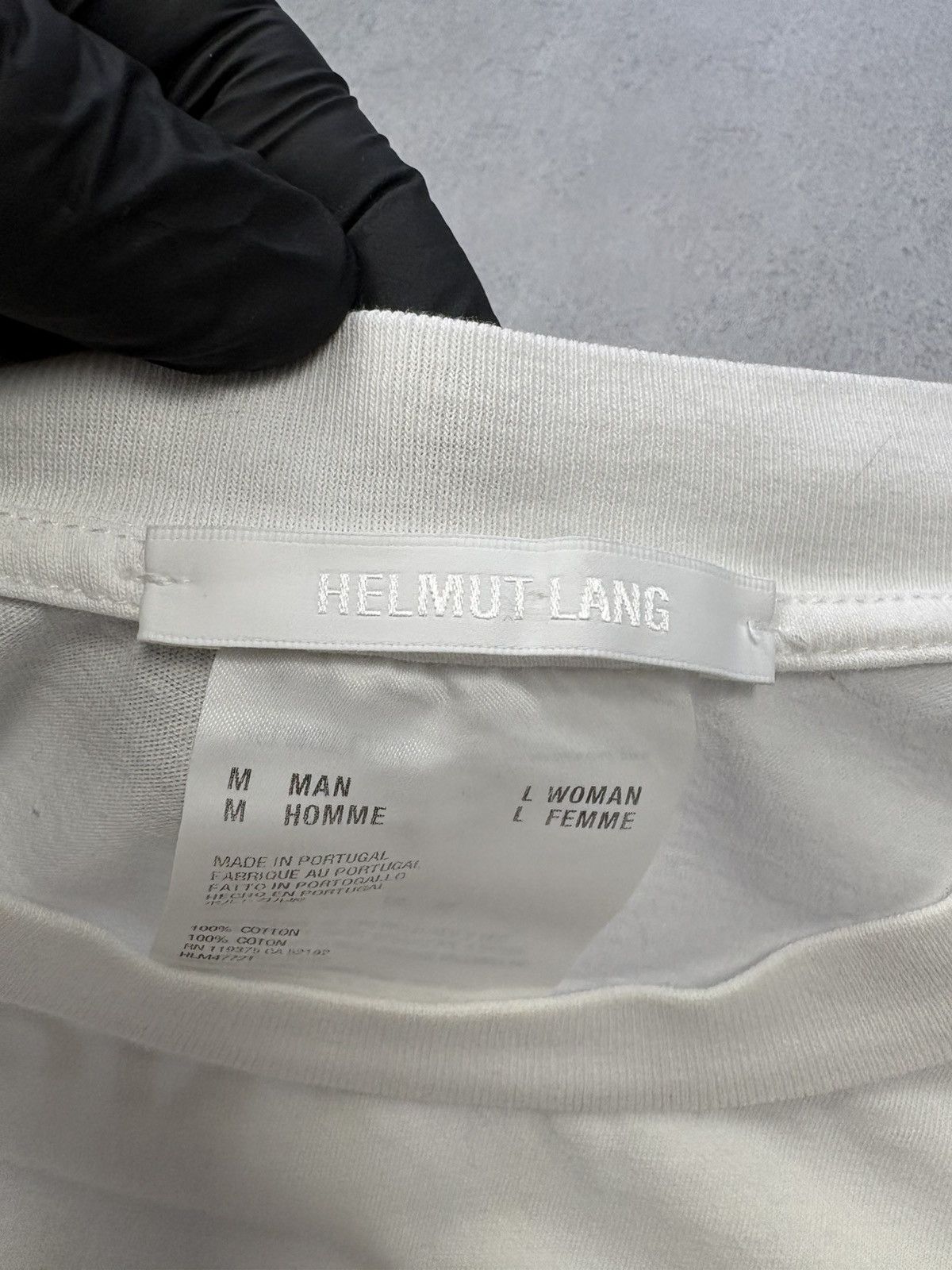Helmut Lang Helmut Lang Archive Utility Back Logo Print T Shirt Rare Size US M / EU 48-50 / 2 - 11 Thumbnail