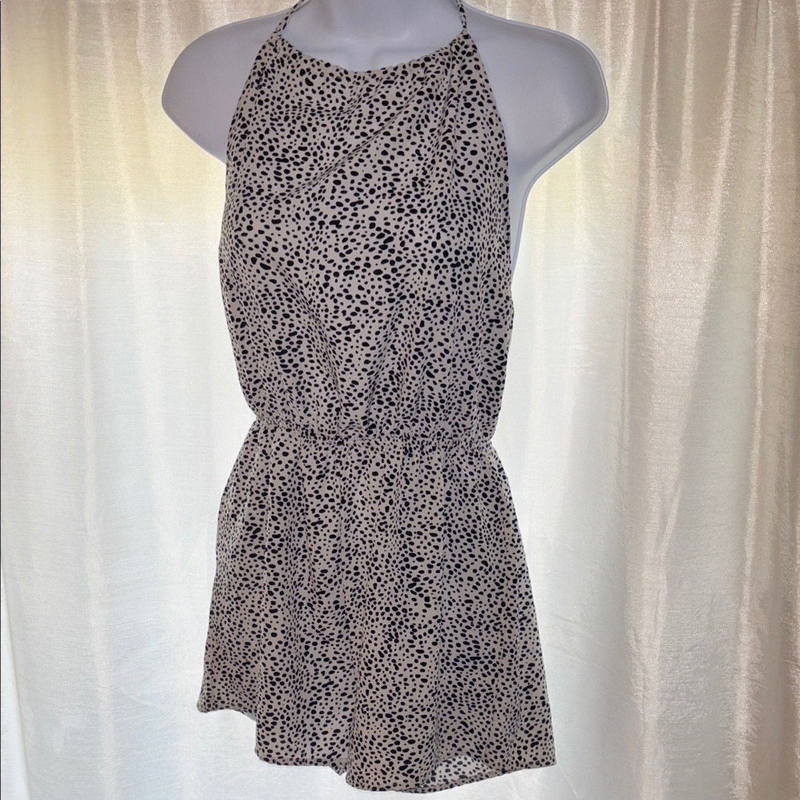 Shein Shein Spotted Halter Neck Romper - Size Small Size S / US 4 / IT 40 - 1 Thumbnail
