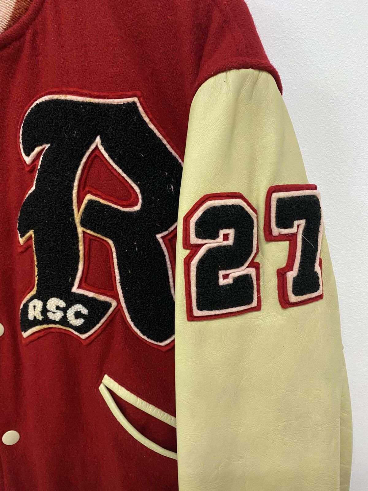 Japanese Brand Rsc streetwear booby trap biglogo varsity jacket Size US L / EU 52-54 / 3 - 5 Thumbnail