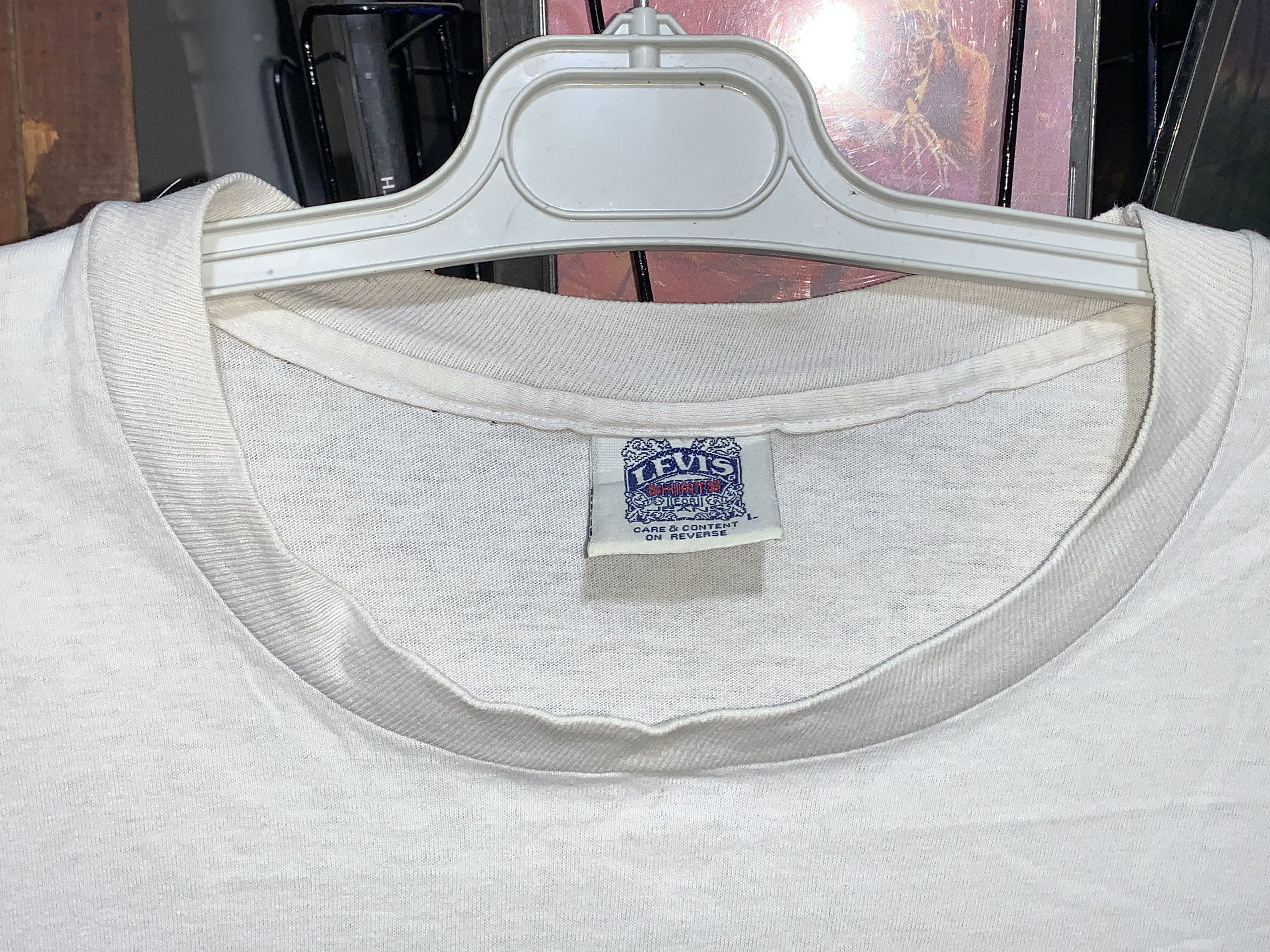 Levi's white 90's Levi's graphic T-shirt Single stitch Size US L / EU 52-54 / 3 - 3 Thumbnail