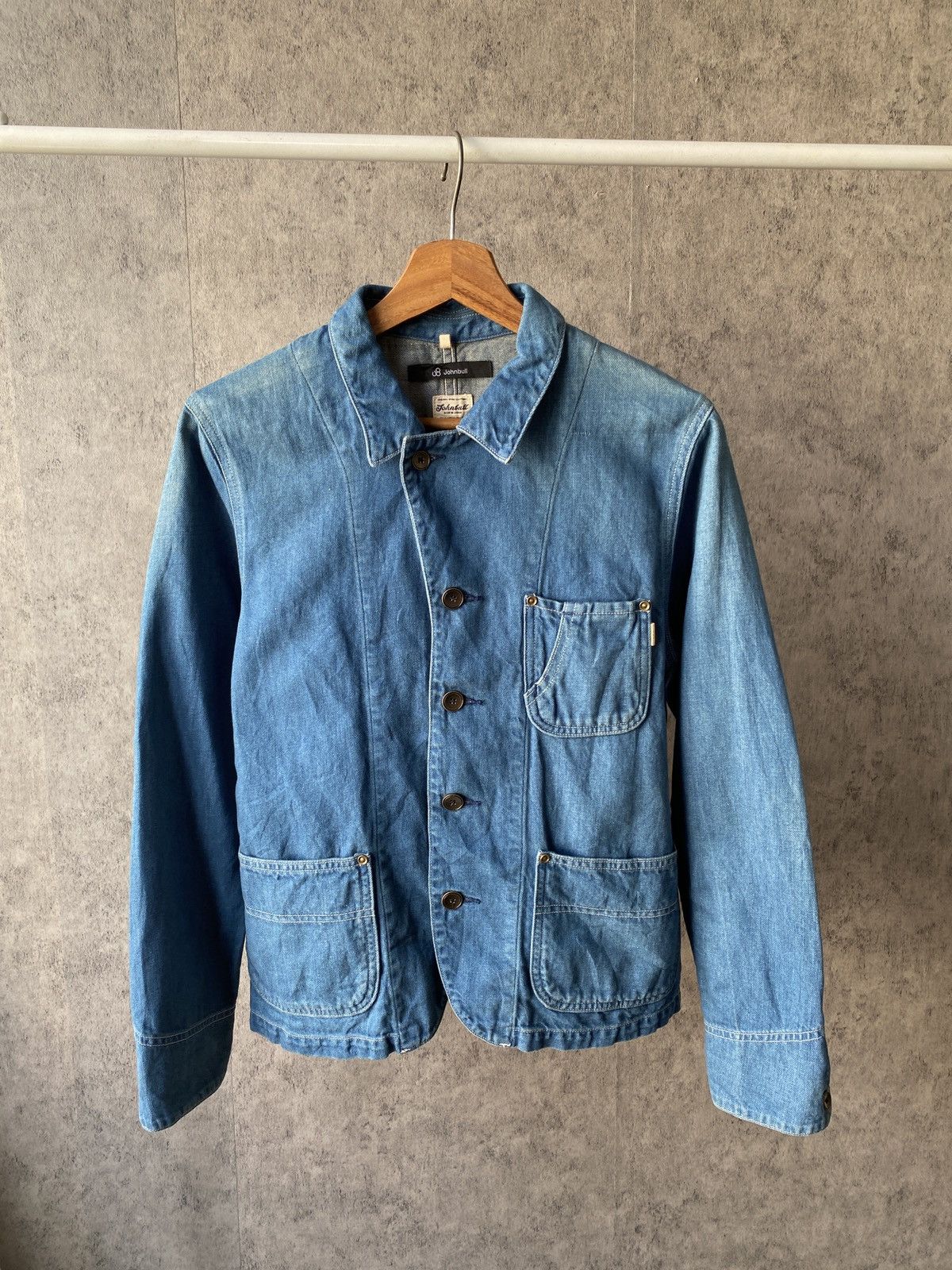 Japanese Brand Vintage John Bull Japan Chore Denim Jacket Workwear Size US S / EU 44-46 / 1 - 1 Thumbnail