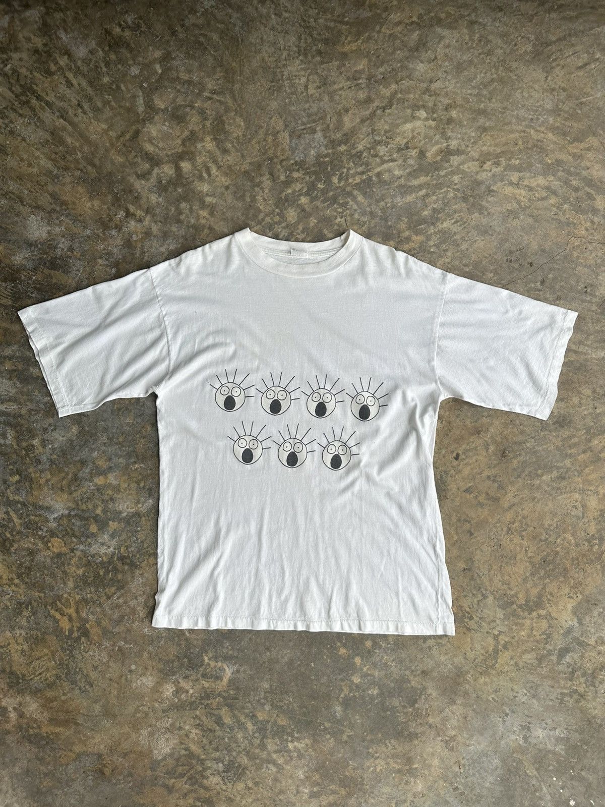 Vintage Vintage Scared Guys 90’s T Shirt Size US L / EU 52-54 / 3 - 2 Thumbnail