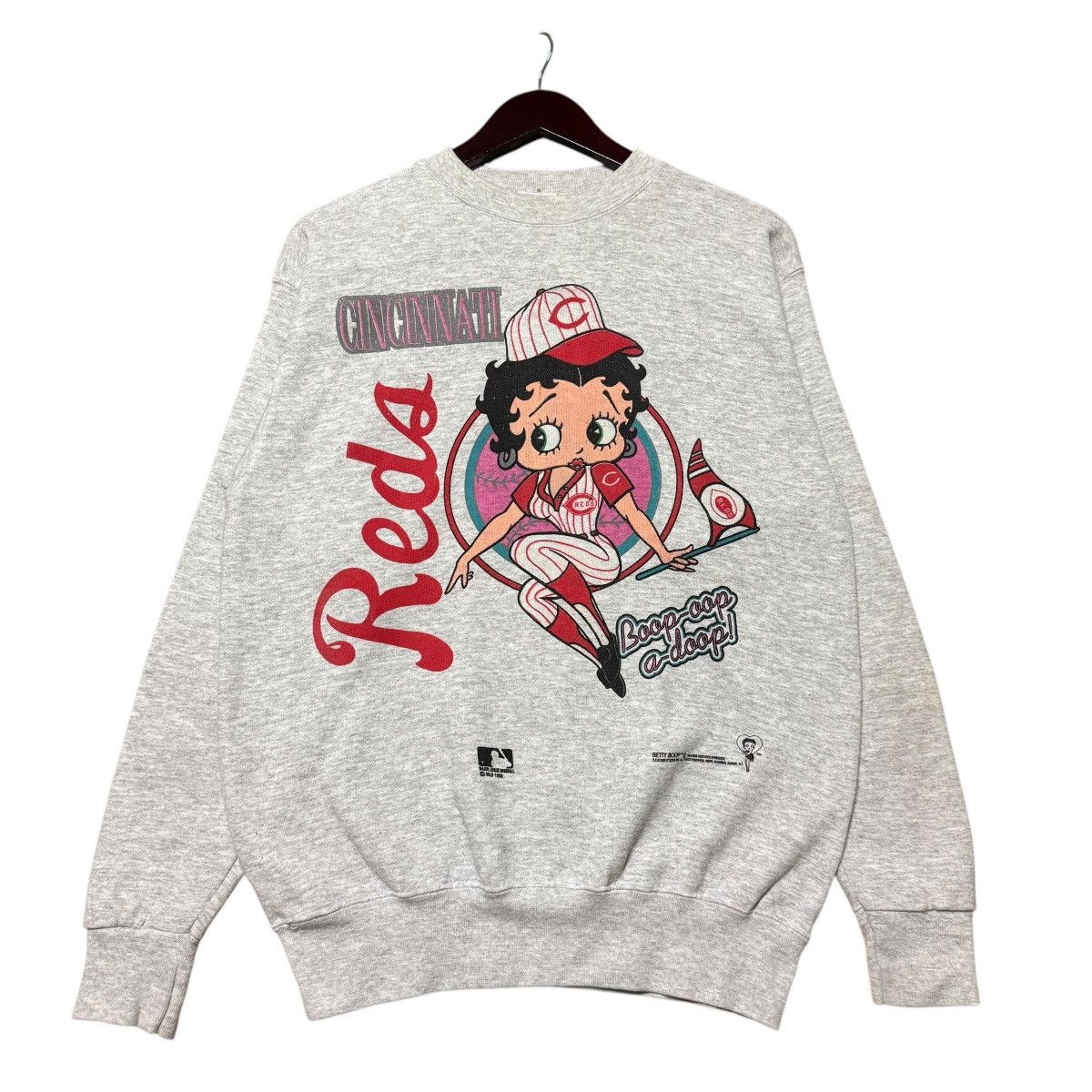 MLB × Tultex Vintage Beety Boop Red Cincinati Baseball Team Mlb Size US M / EU 48-50 / 2 - 1 Thumbnail