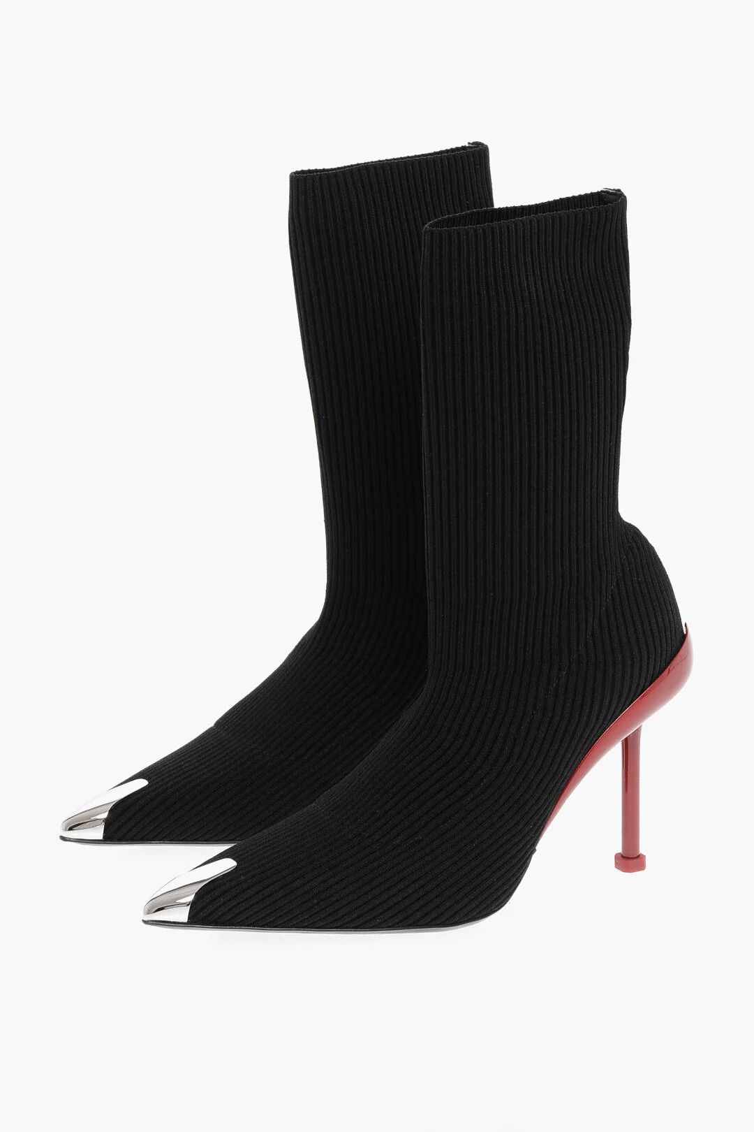 Alexander McQueen og1mm0426 Sock Ankle Boots in Black Size US 6 / IT 36 - 3 Thumbnail