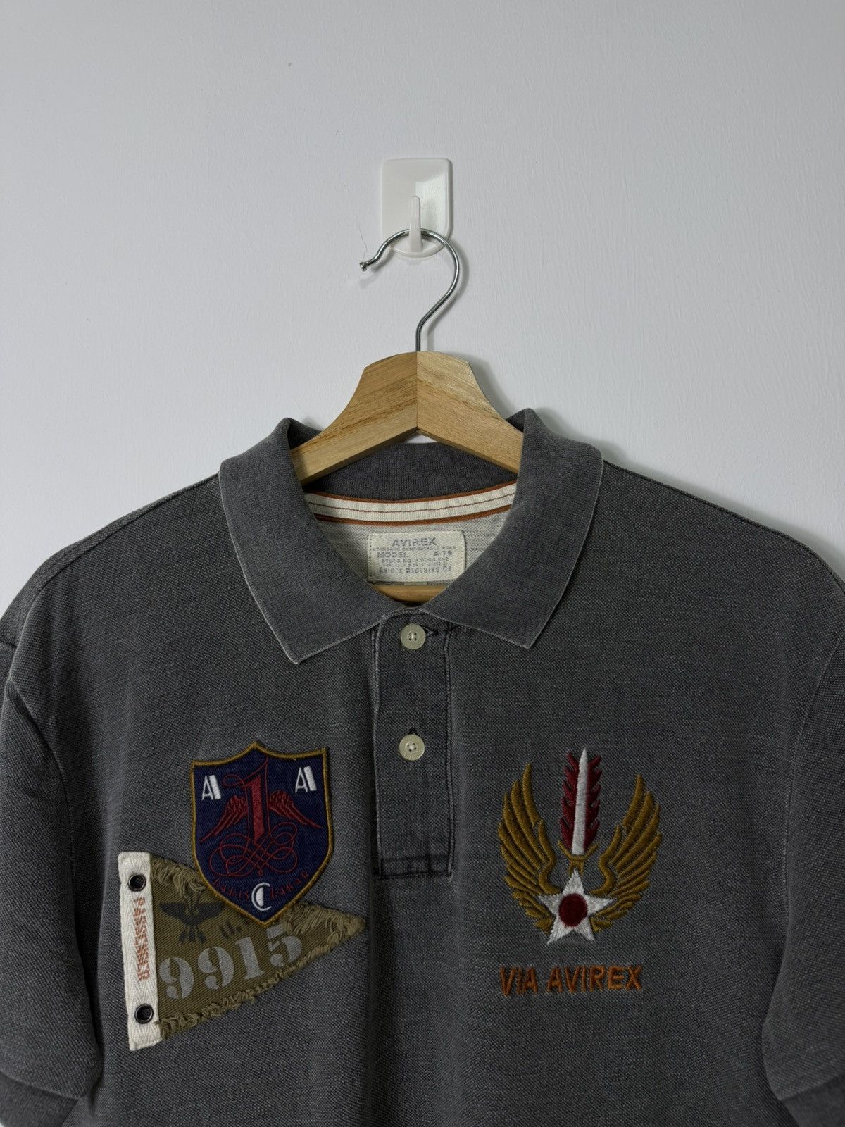 Avirex Vintage Avirex Us Air Force Polo Size US L / EU 52-54 / 3 - 3 Thumbnail