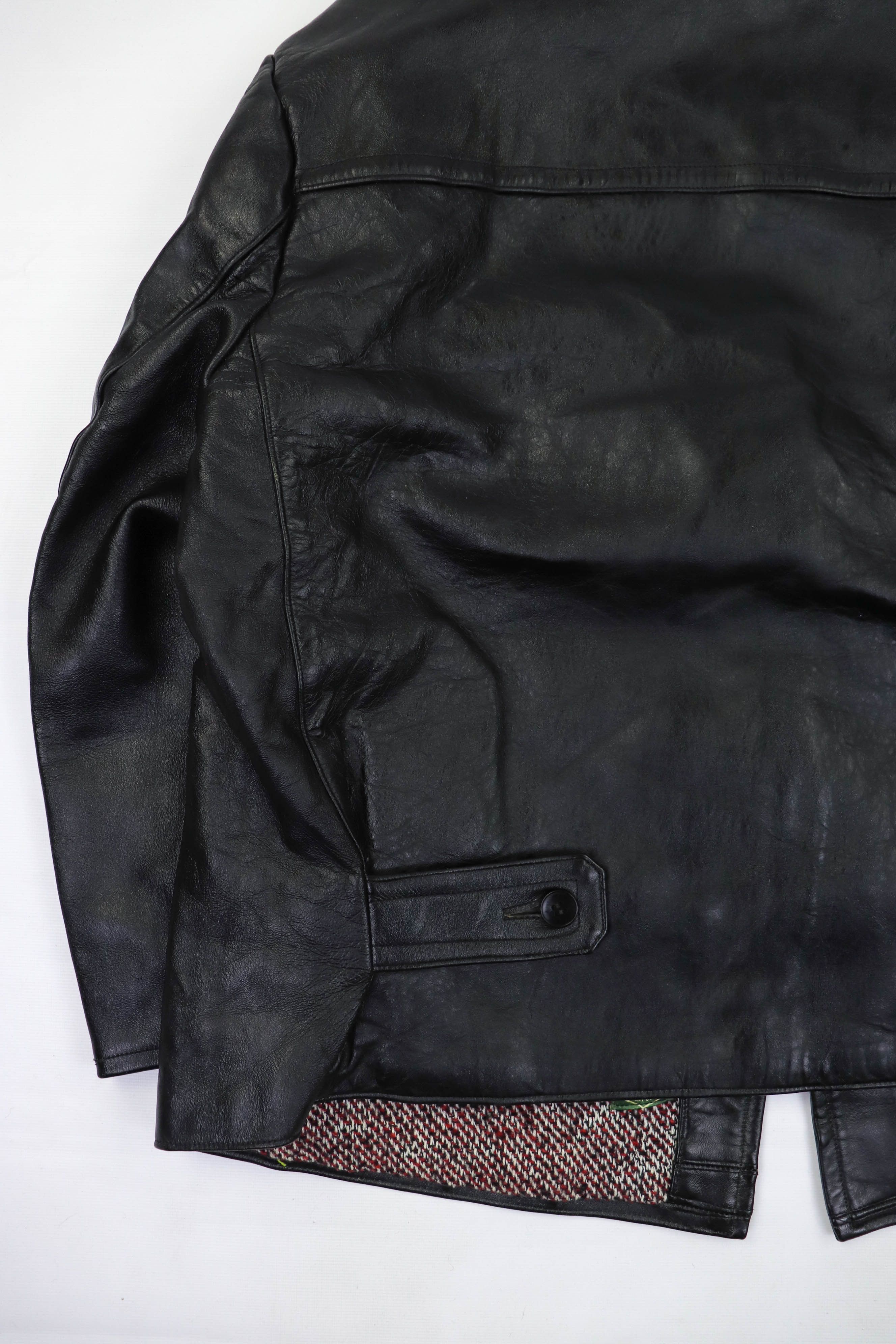 Vintage 60-70s Vintage Graulhet Impercuir French Leather Jacket Coat Size US XL / EU 56 / 4 - 7 Thumbnail