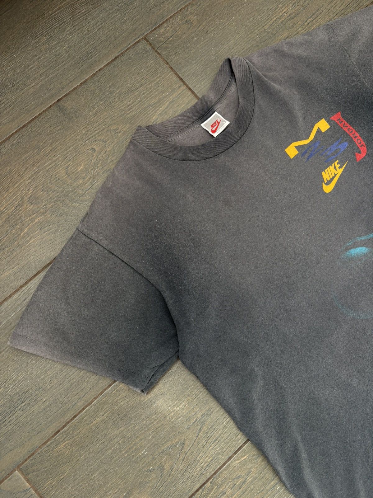 Nike VTG 90's Nike Jordan 23 Double Sided Single Stitch T-Shirt Size US L / EU 52-54 / 3 - 4 Thumbnail