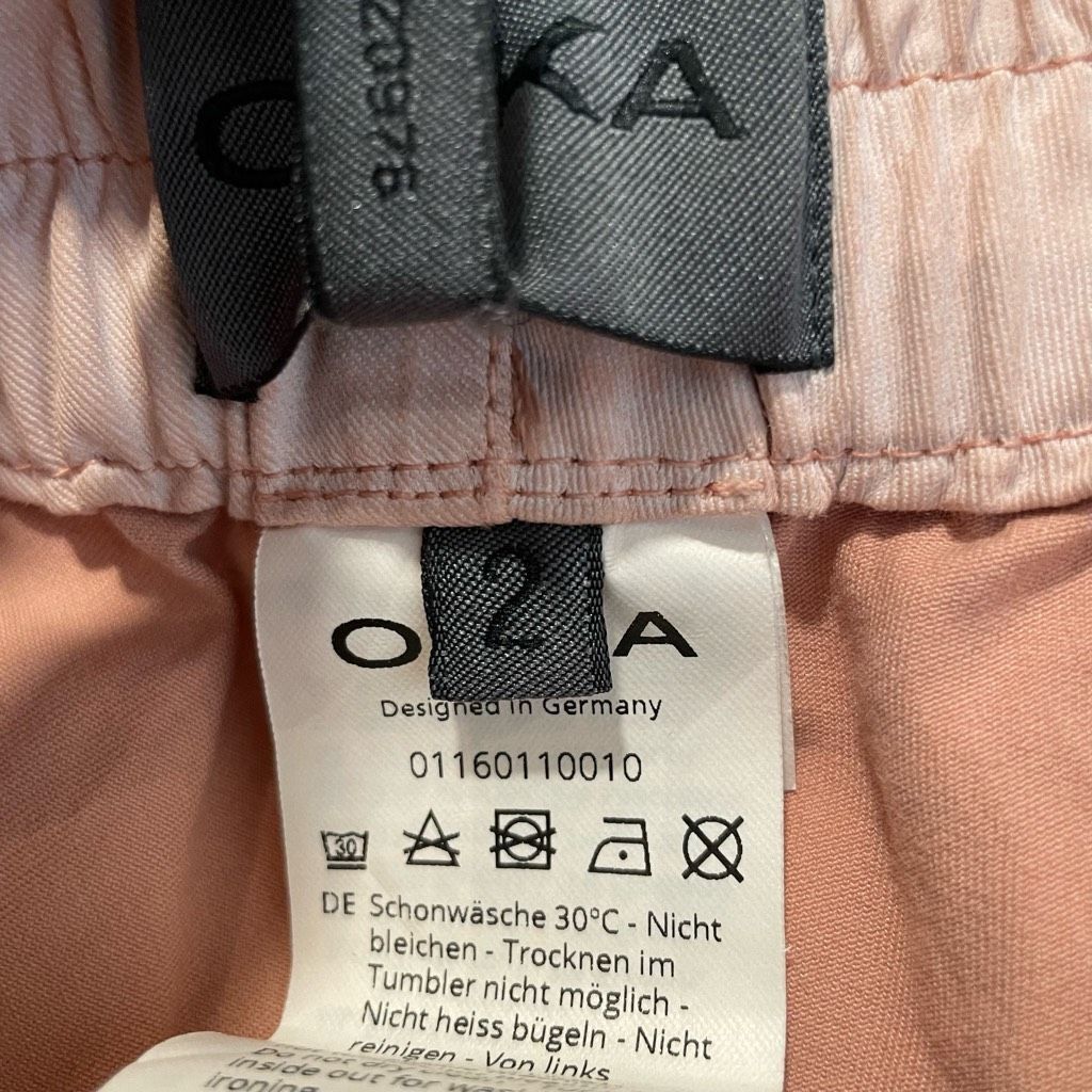 OAMC OSKA Womens Flat Front Pants Size 2 Pink Garment Dye Matte Finish Slow Fashion Size 30" / US 8 / IT 44 - 4 Thumbnail