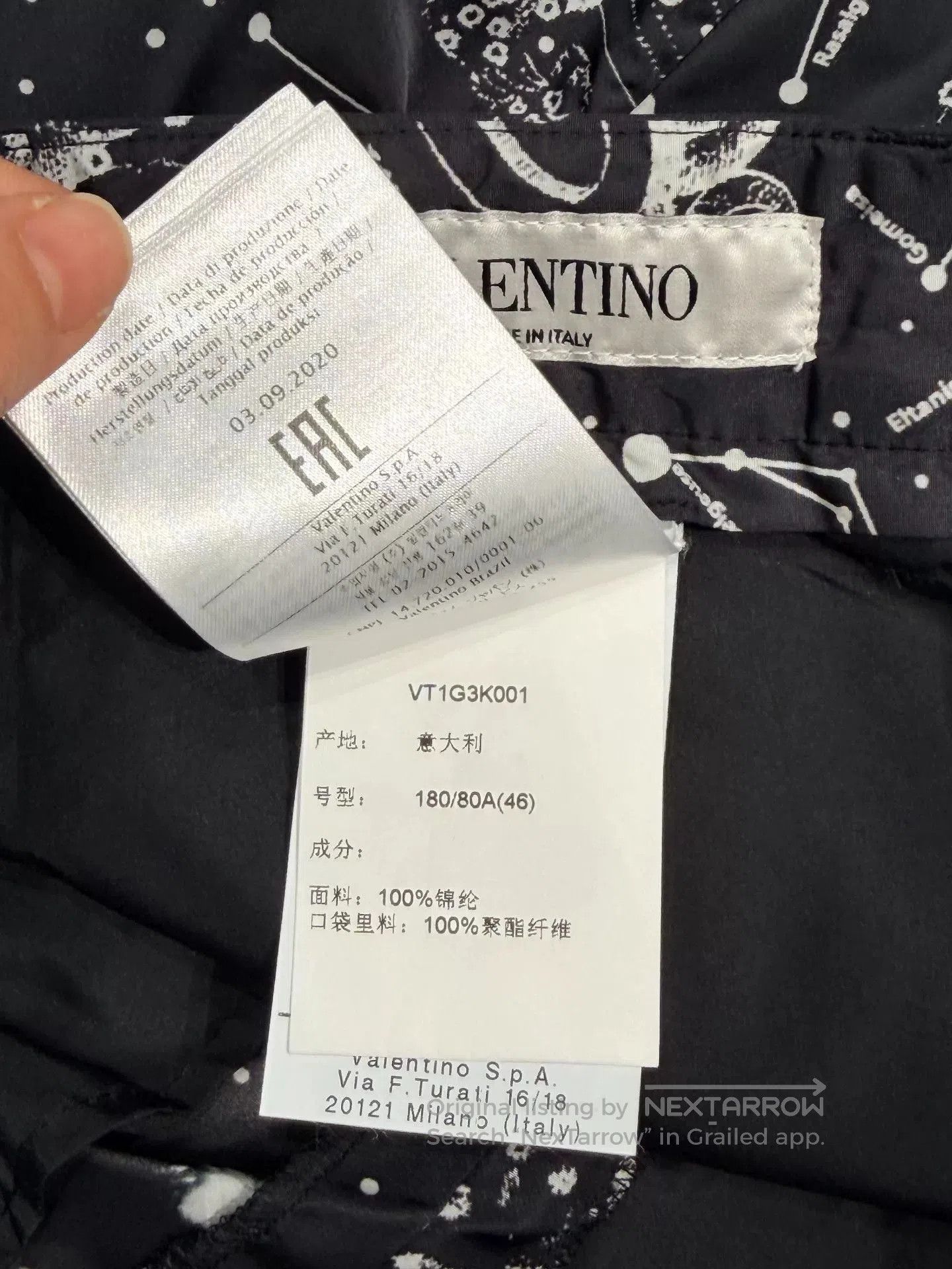 Valentino Valentino Constellation Print Men's Casual Pants. Size US 30 / EU 46 - 6 Thumbnail