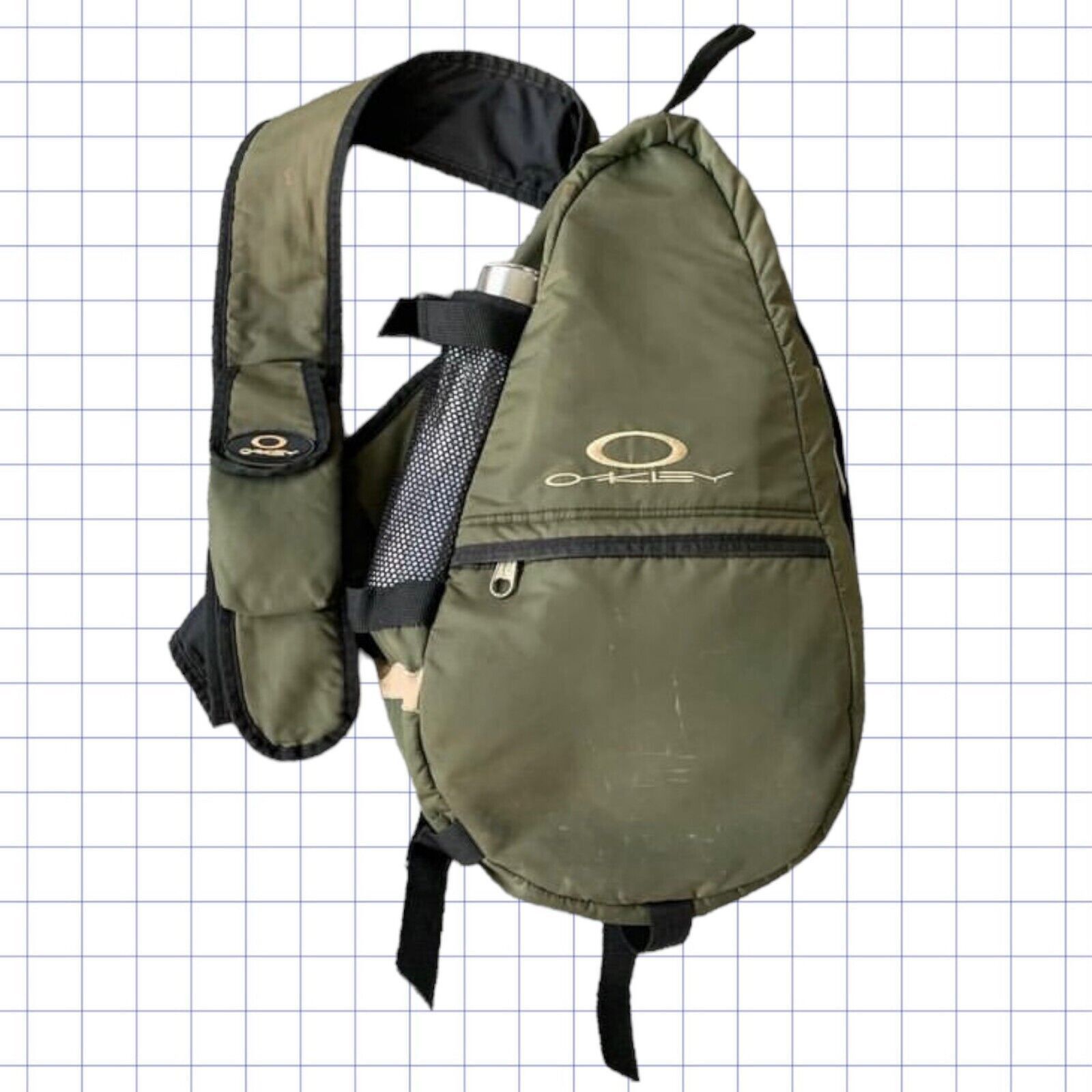 image of Super Vintage Oakley Sling Bag in Khaki, Men's