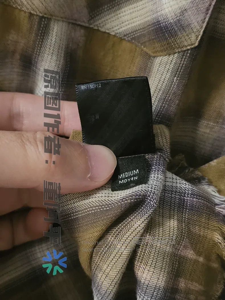 Amiri Amiri Washed plaid fringed shirt Size US M / EU 48-50 / 2 - 8 Thumbnail