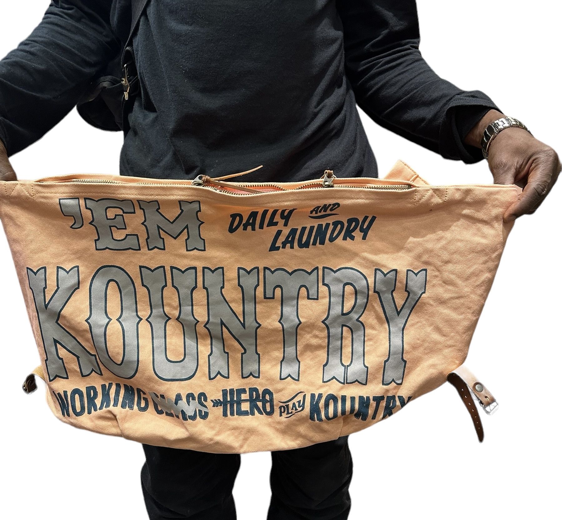 Kapital EM' KOUNTRY Printed Canvas Snufkin Bag
