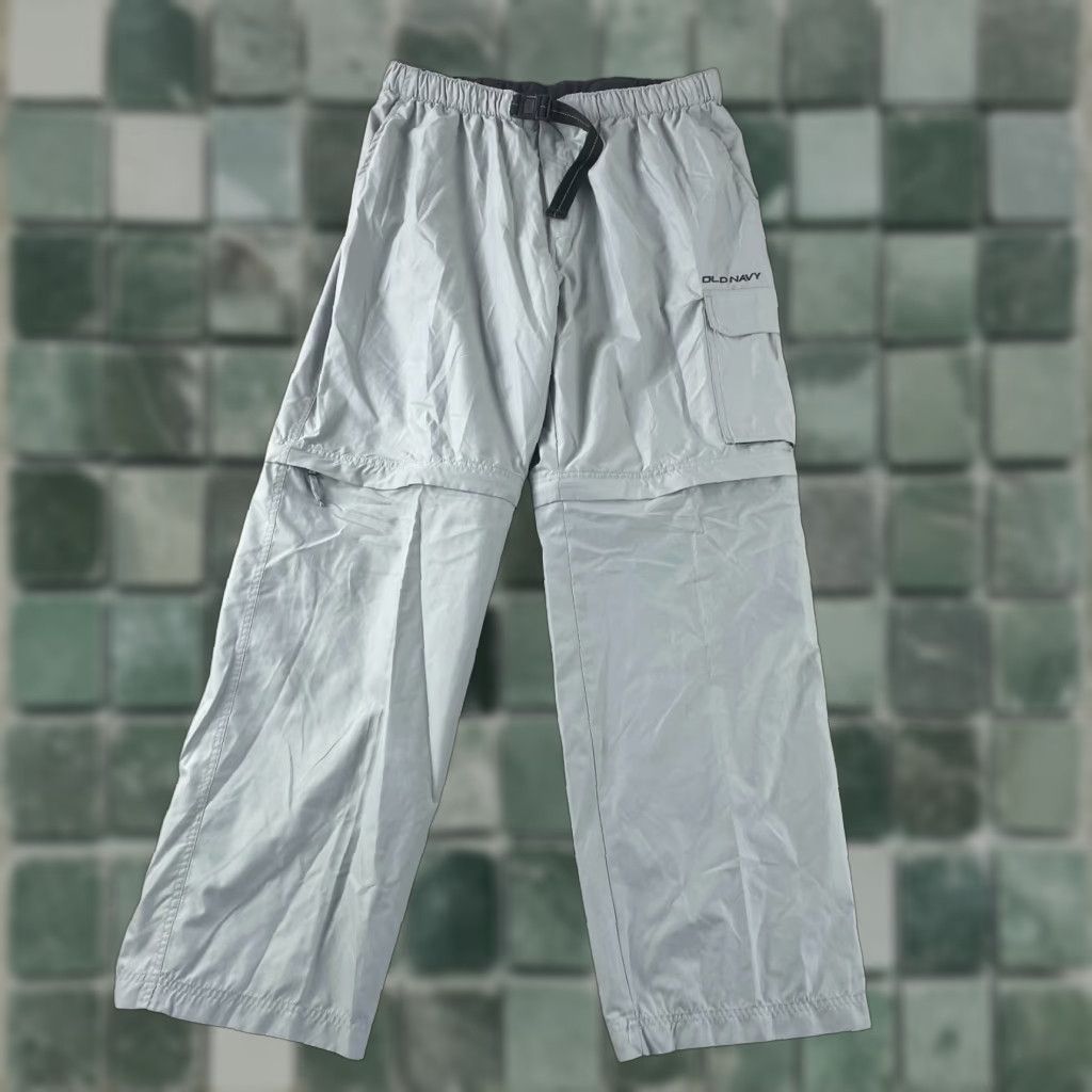 Old Navy VINTAGE Old Navy Pants Men XL Grey Convertible Baggy Raver Skater Cargo Y2K 90s Hip Hop Punk Skater Grunge Music Army Womens? Size US 36 / EU 52 - 1 Thumbnail