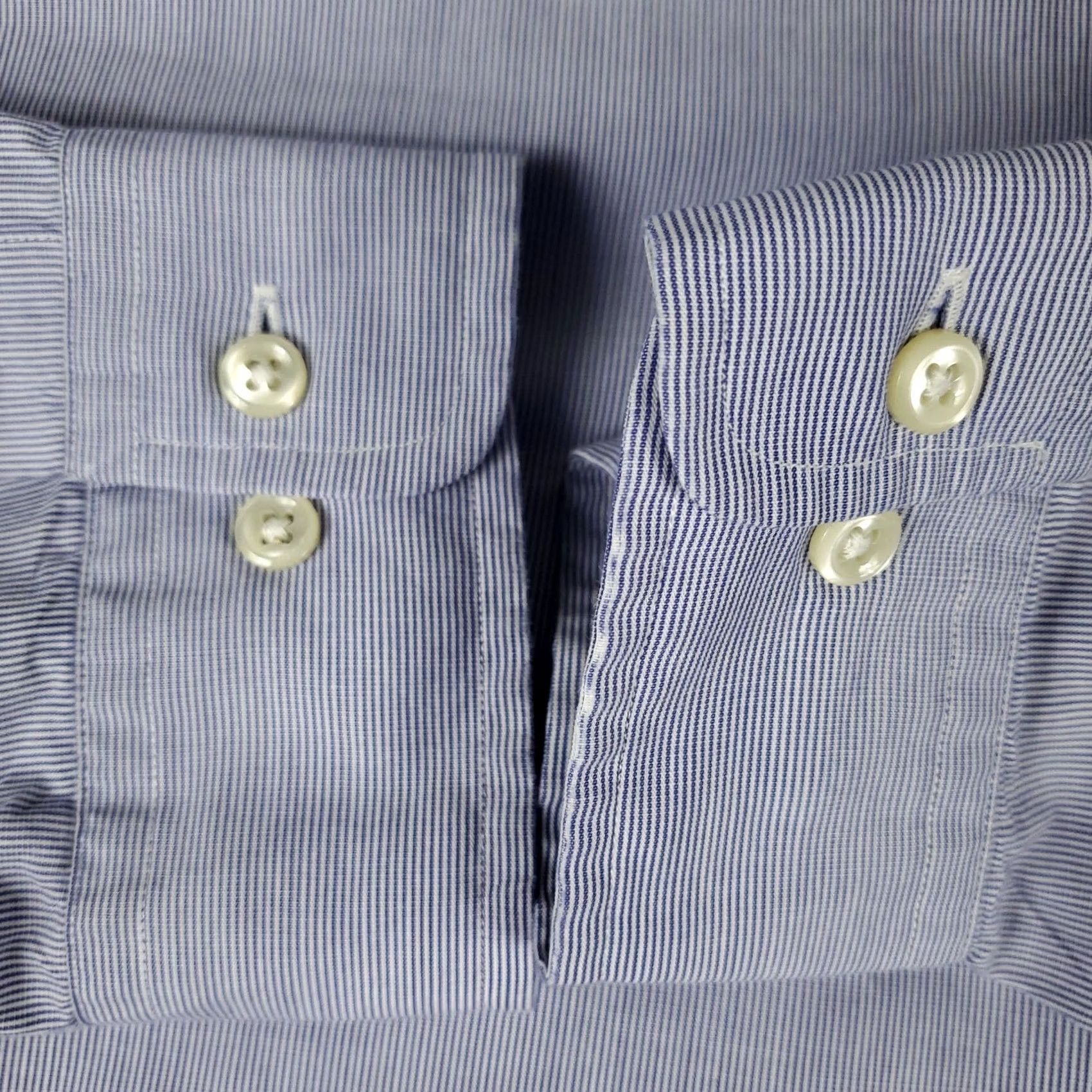 Ralph Lauren Ralph Lauren Shirt Mens 17.5 Blue Pony Dress Button Up Long Sleeve Casual Business Formal Wedding Size 48R - 3 Thumbnail