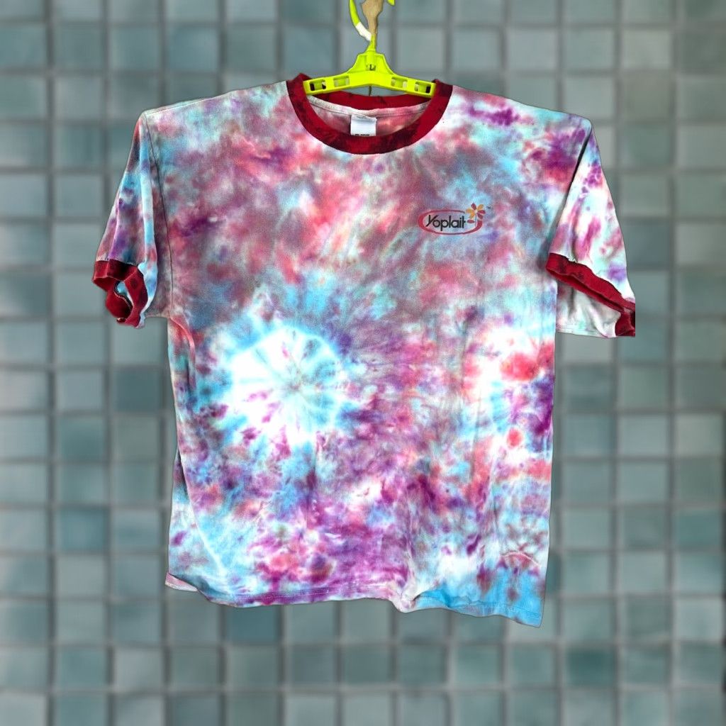 Anvil Yoplait Tie Dye T-Shirt Adult XL Multicolor Tee Men 90s Band Graphic Cotton Anvil Shirt Size US XL / EU 56 / 4 - 1 Thumbnail
