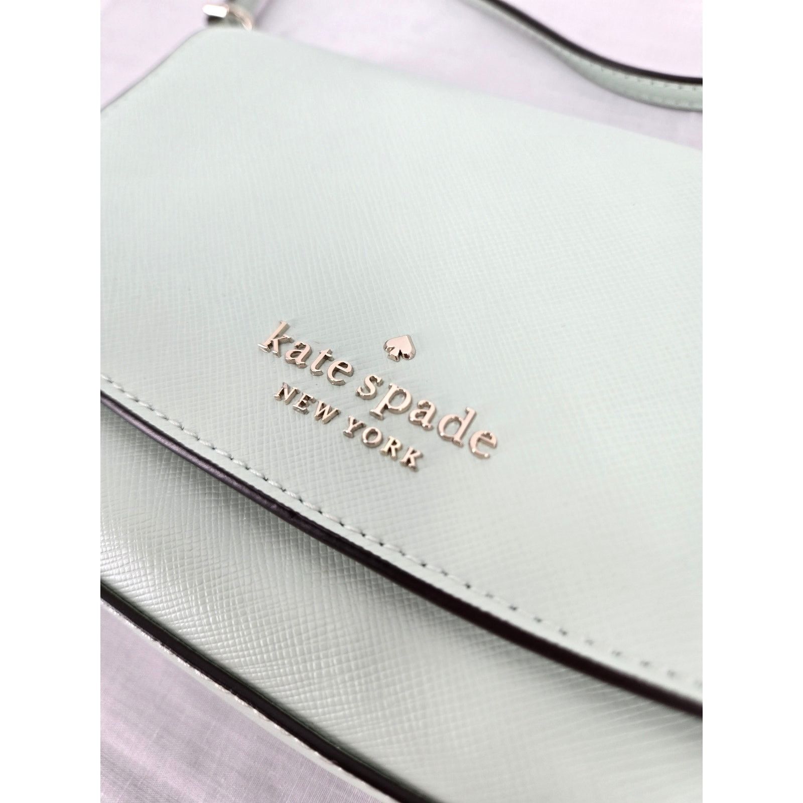 Kate Spade Kate Spade Carson Saffiano Leather Crossbody in Mint Size ONE SIZE - 17 Thumbnail