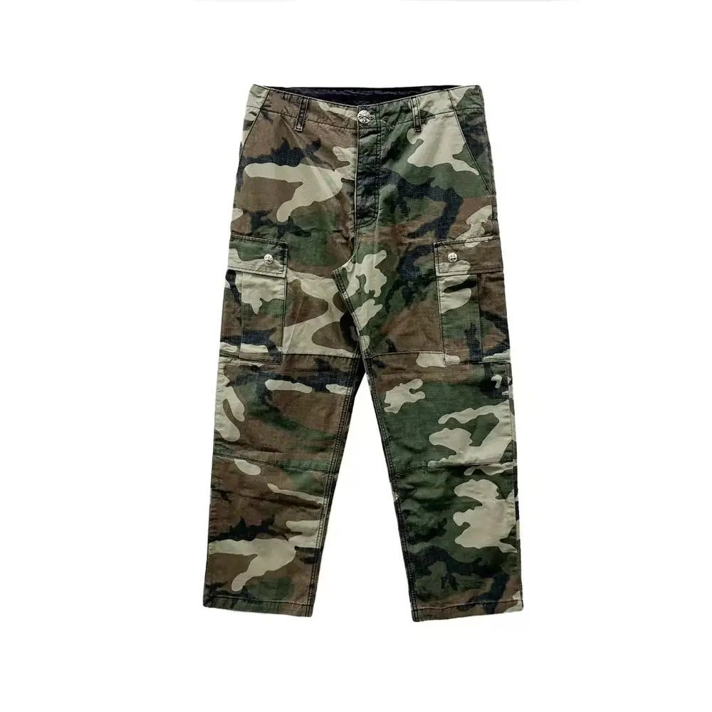 Chrome Hearts Chrome Hearts Camouflage Silver Button Cargo Pants Size US 32 / EU 48 - 1 Thumbnail