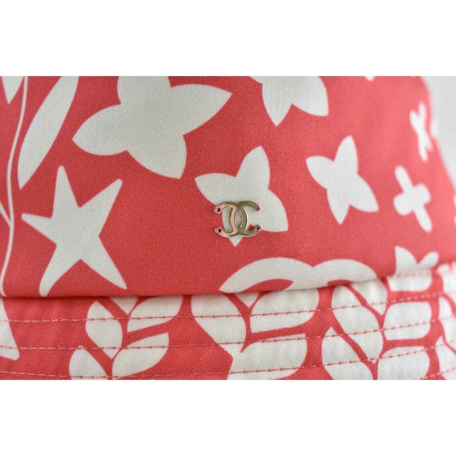 Chanel Chanel Graffiti CC Silver Logo Sun Cloche Bucket Hat S Small Size ONE SIZE - 7 Thumbnail