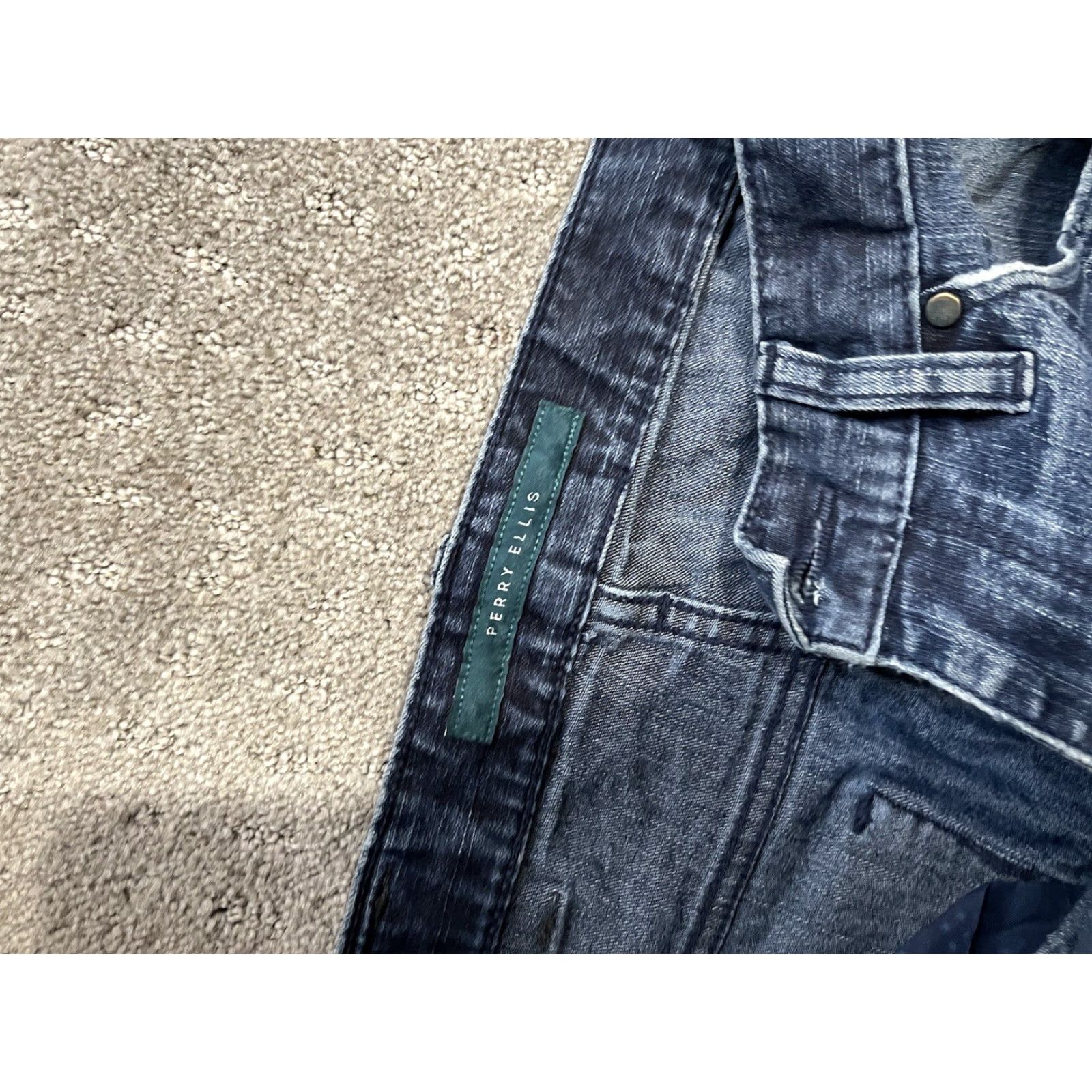 Perry Ellis Perry Ellis Jeans Denim Straight Leg Men 28x30 Blue Cotton High Rise 90s? Mid Rise Regular Inseam 30 Men Clothing Size US 28 / EU 44 - 5 Thumbnail