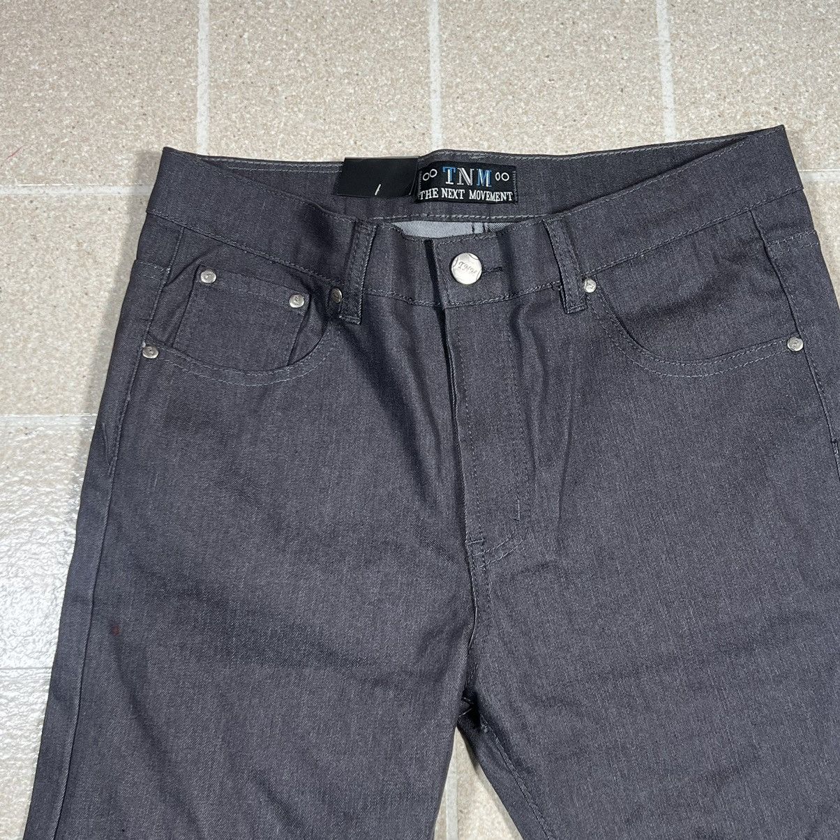 Designer The Next Movement Grey Straight Leg Stretch Jeans Sz 34 Size US 34 / EU 50 - 2 Thumbnail