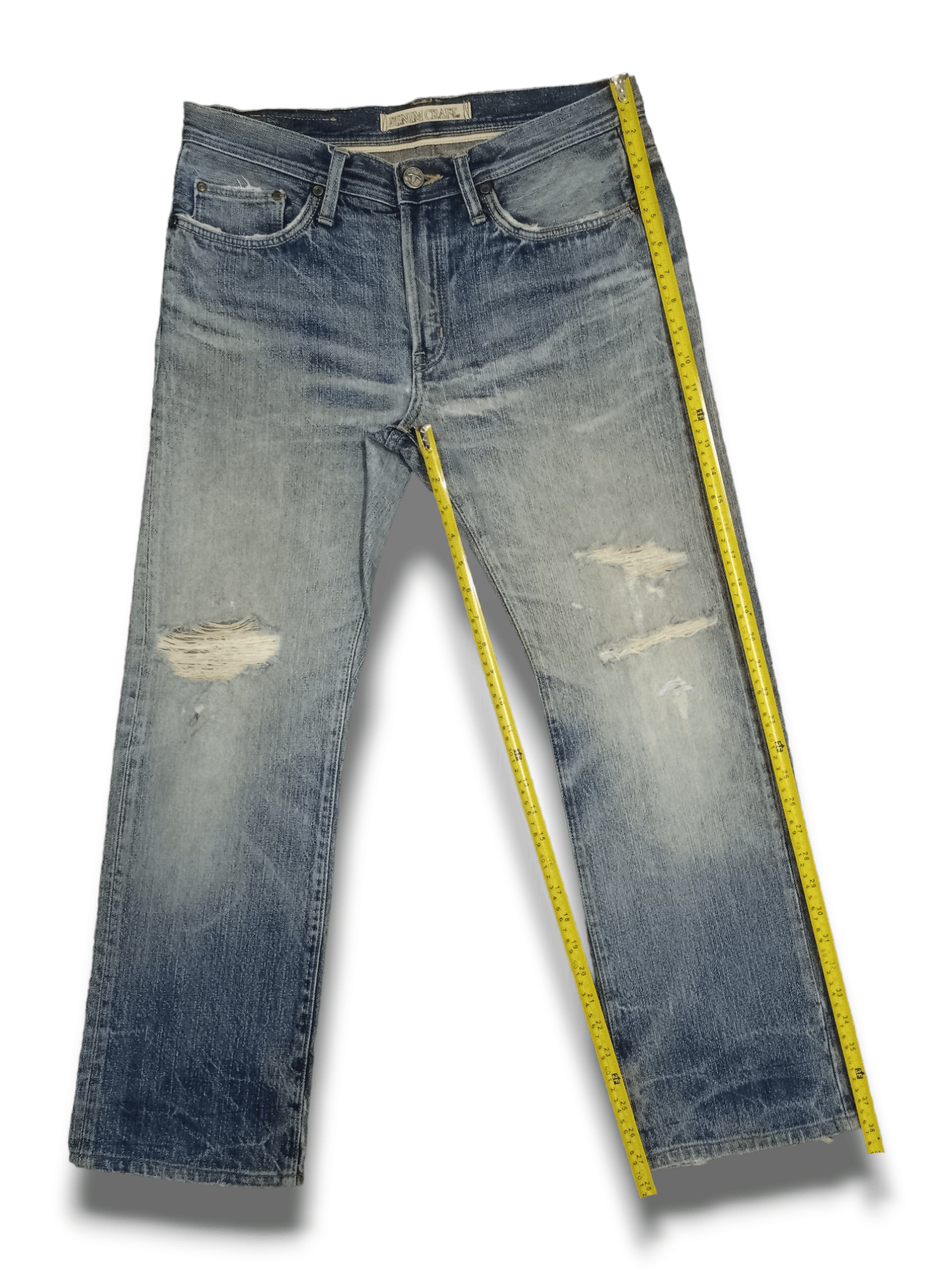 Japanese Brand Vintage Japanese Denim Crafts Distressed Baggy Jeans Size US 32 / EU 48 - 11 Thumbnail