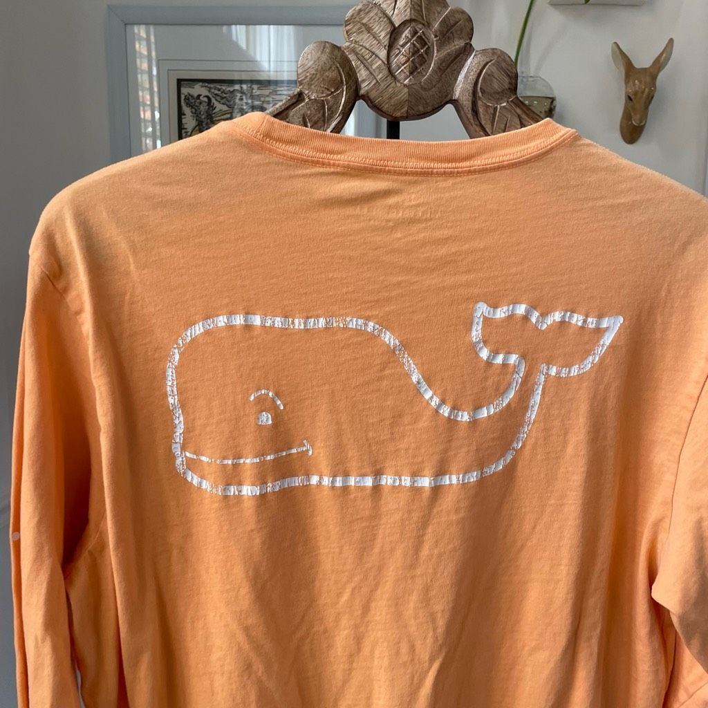 Vineyard Vines Vineyard Vines Long Sleeve Pocket Tee Whale Orange M Size US M / EU 48-50 / 2 - 3 Thumbnail