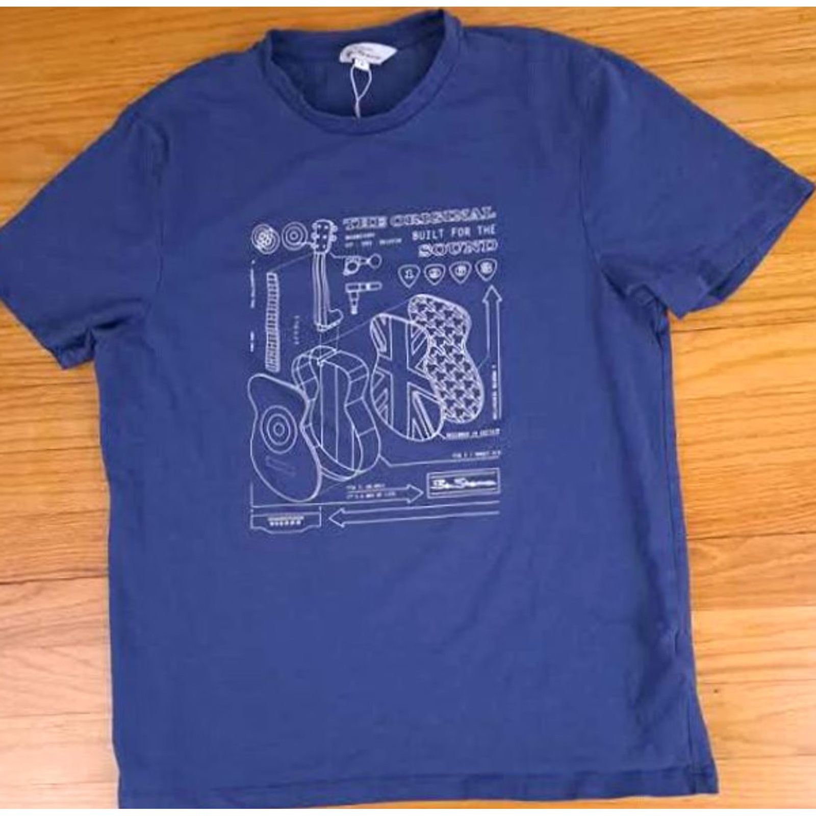 Ben Sherman Ben Sherman T-Shirt Medium Blue Exploding Guitar Iggy Rock Classic Music Men Mens Size US M / EU 48-50 / 2 - 2 Thumbnail