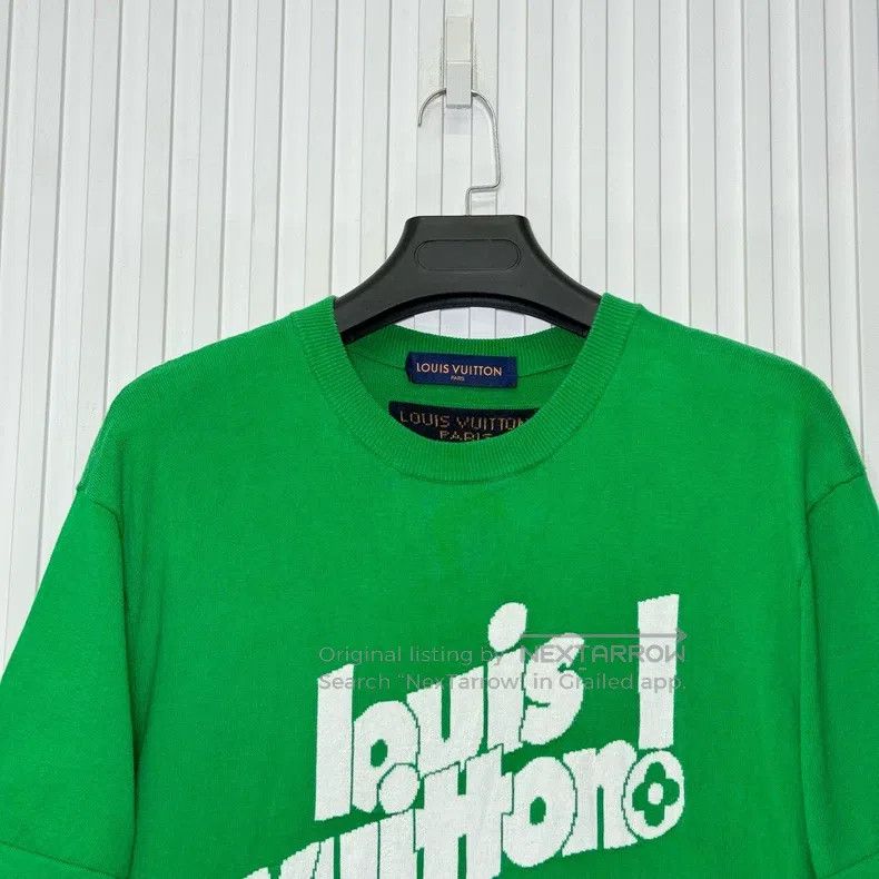 Louis Vuitton Louis Vuitton Green knit short sleeve Size US L / EU 52-54 / 3 - 3 Thumbnail