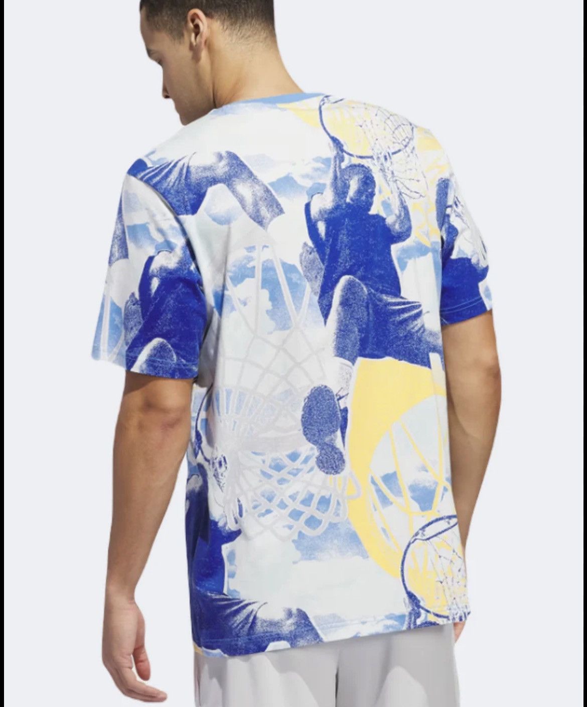 Adidas Adidas Selects Summer Edtion Blue & Yellow Graphic Kobe Tee Size US L / EU 52-54 / 3 - 4 Thumbnail