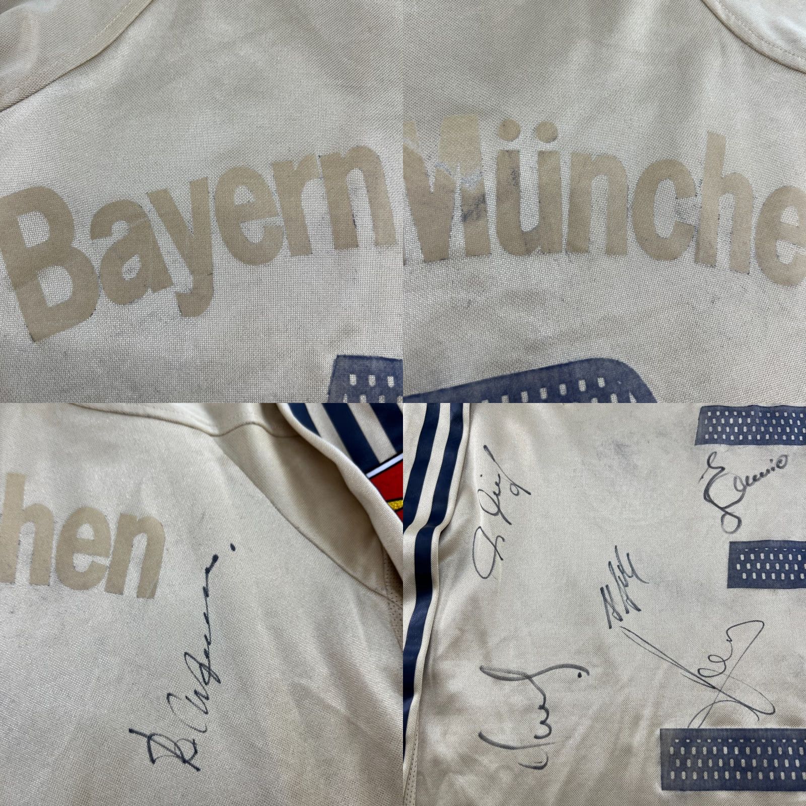 Adidas VINTAGE adidas Bayern Munich 2004 2005 Away Lucio Football Jersey Mens XL Long Sleeve Gold Polo/Prayer? Size US XL / EU 56 / 4 - 10 Thumbnail