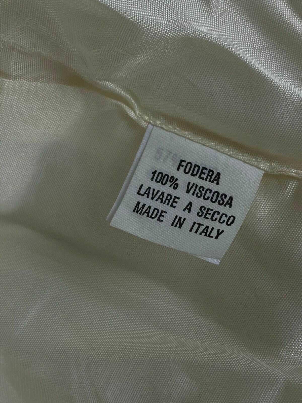 Designer Ladies Sonia Speciale White V-Neck Button Up Dress Size 44 Size M / US 6-8 / IT 42-44 - 10 Thumbnail