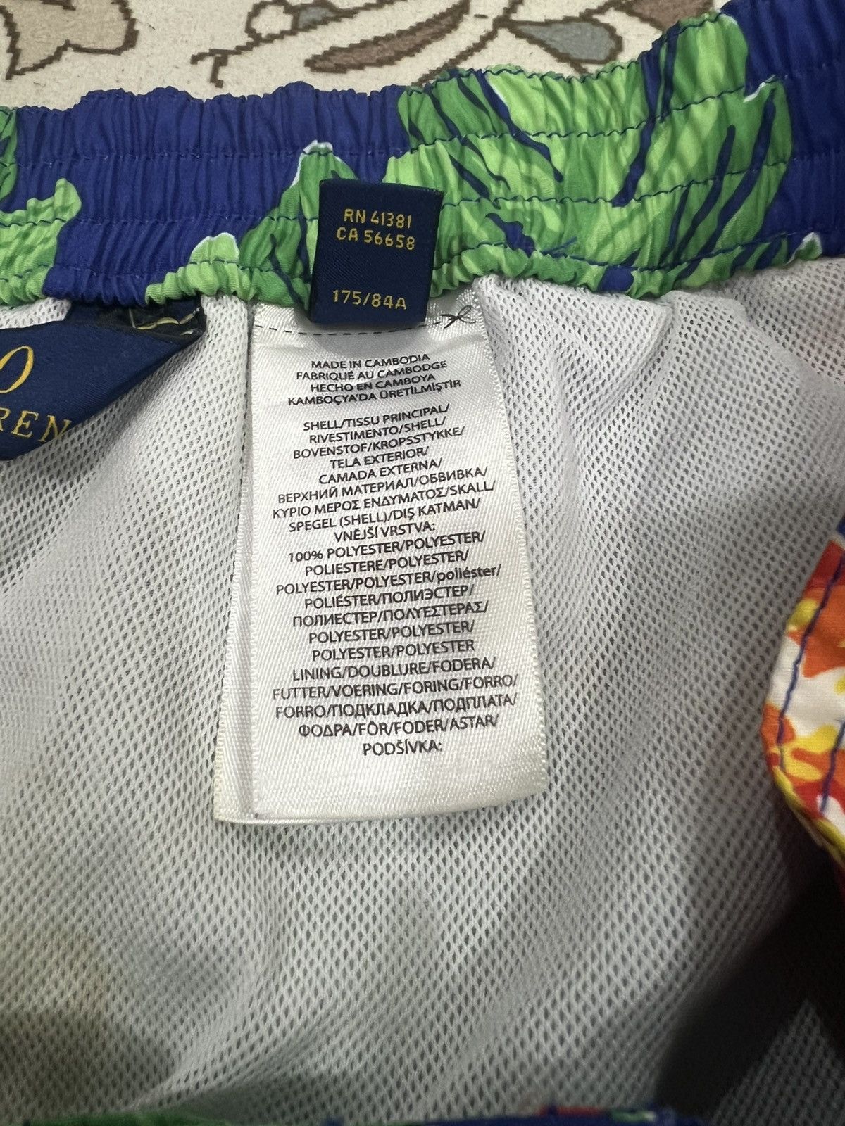 Polo Ralph Lauren × RRL Ralph Lauren × Swims PRL Tropical Floral Swimsuit Trunks Medium Cargo Shorts Size US 32 / EU 48 - 6 Thumbnail