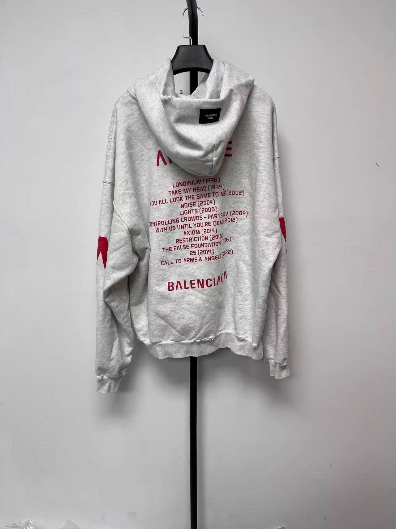Balenciaga Balenciaga Music Collab Logo Print Hooded Zip Oversize Men's S Size US S / EU 44-46 / 1 - 2 Thumbnail