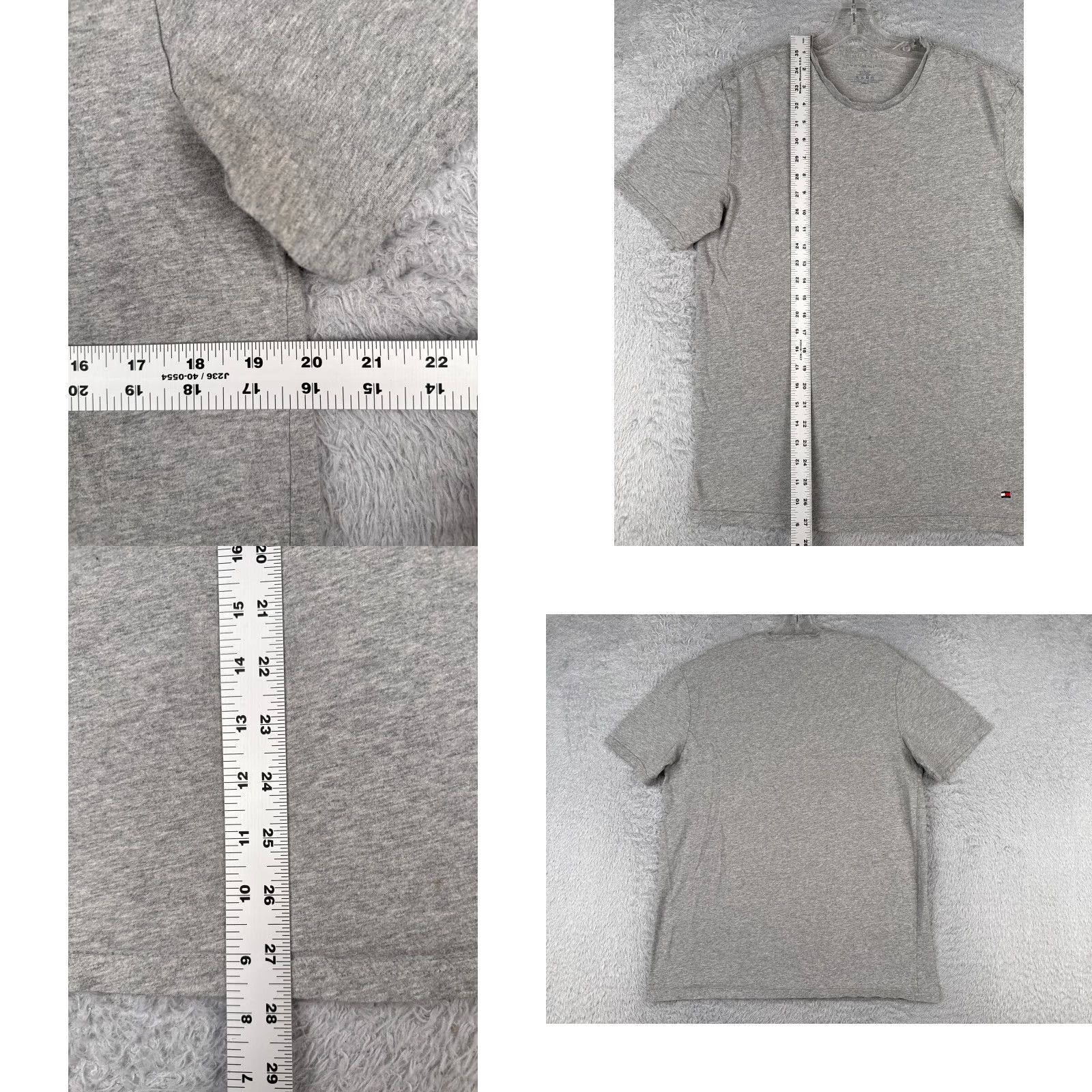Tommy Hilfiger Tommy Hilfiger Shirt Adult Large Gray Short Sleeve Logo T-Shirt Mens Size US L / EU 52-54 / 3 - 8 Thumbnail