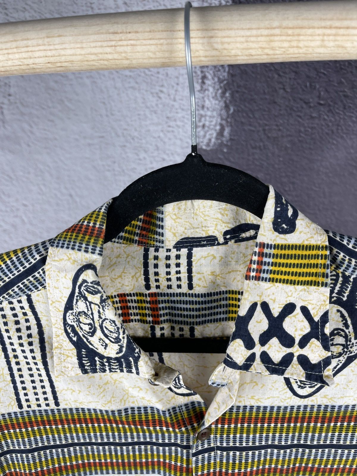 Vintage Vintage Egyptian Pharaoh pattern ss shirt Hawaiian Size US L / EU 52-54 / 3 - 12 Thumbnail