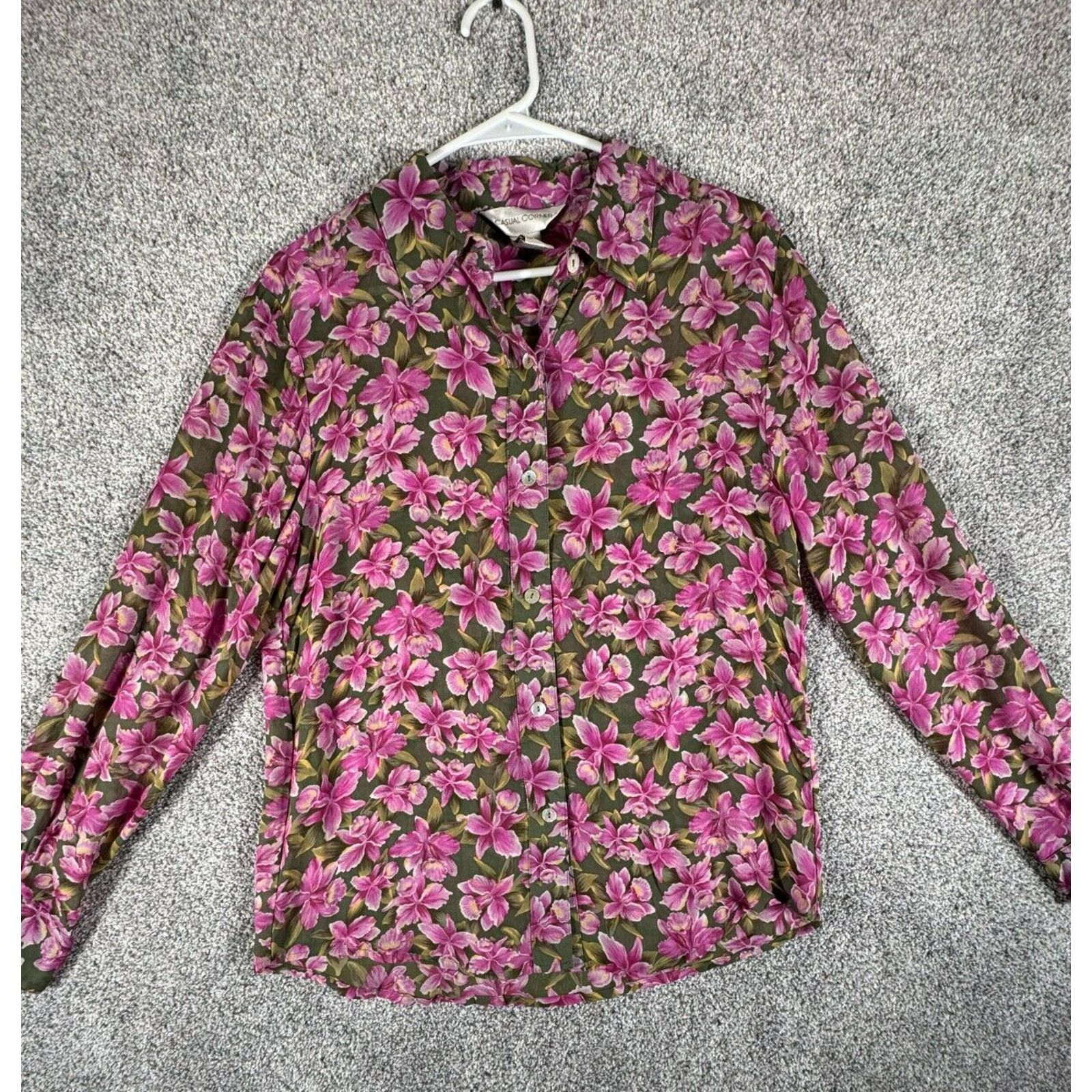 Other Casual Corner Blouse Womens 8 Cottagecore Vintage 90s Dainty Size M / US 6-8 / IT 42-44 - 1 Thumbnail