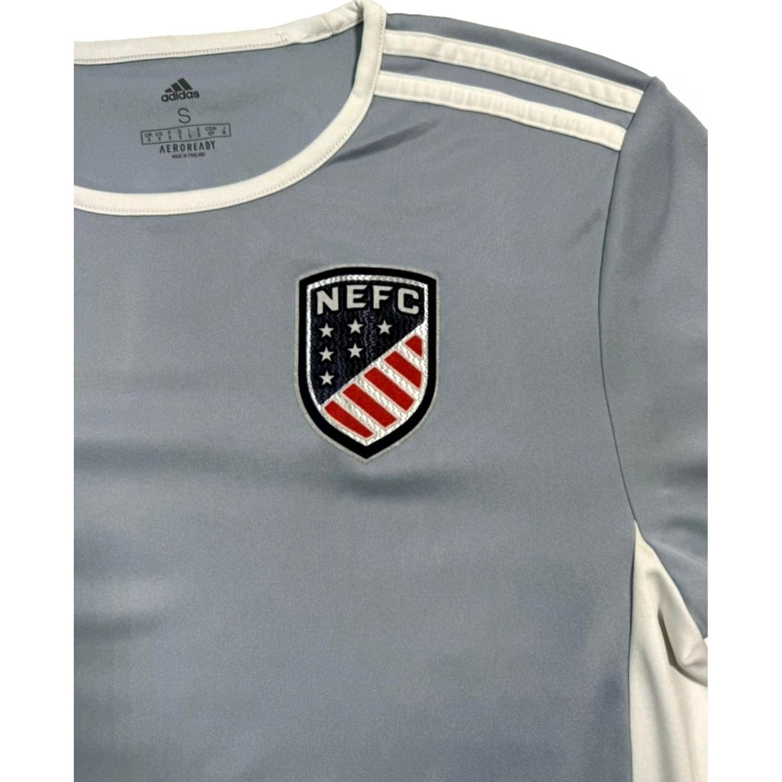 Adidas Adidas Men'S Grey Aeroready Nefc Soccer Jersey Lacroix Graphics Size S Shirt Mens Gray Soccer Jersey Size US S / EU 44-46 / 1 - 3 Thumbnail