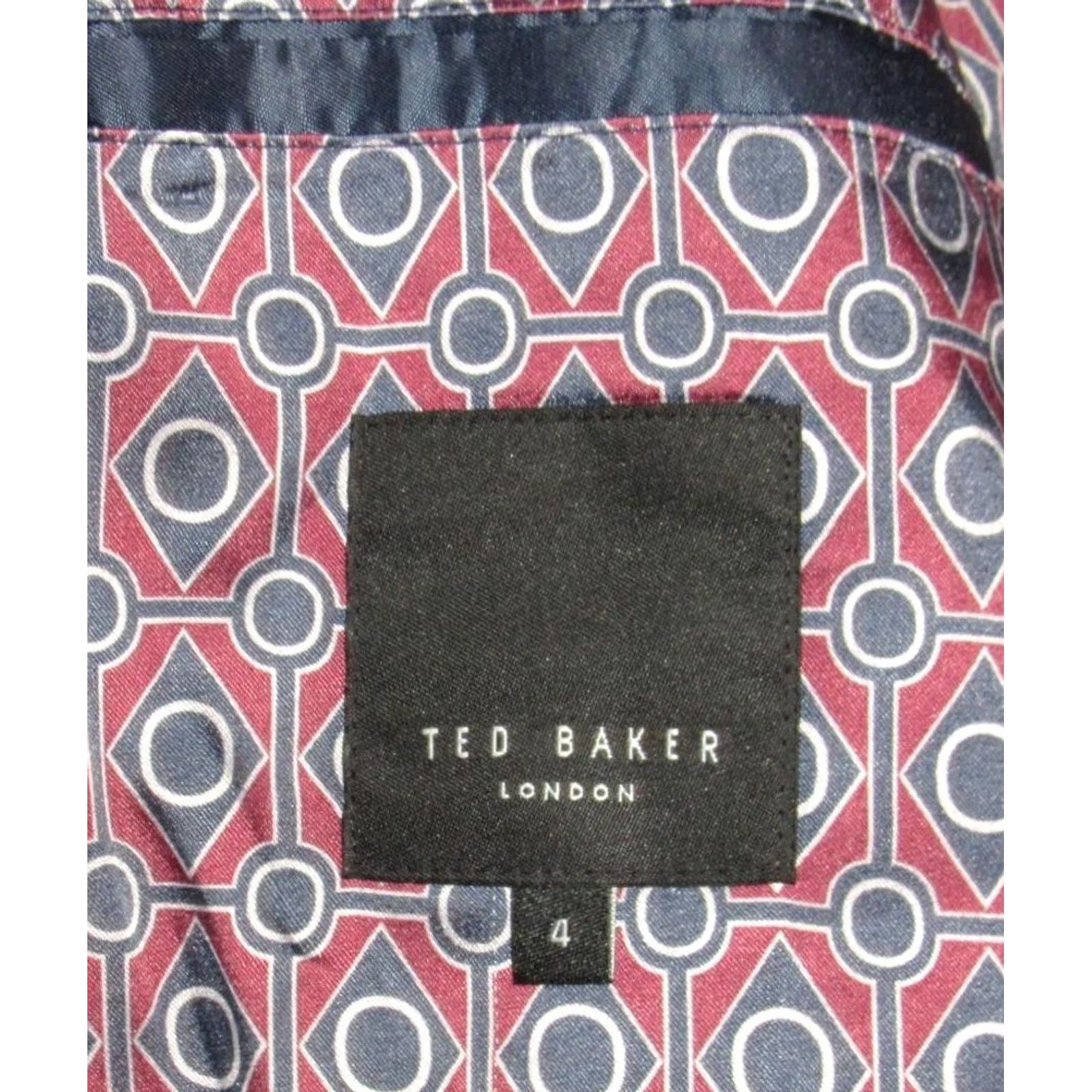 Ted Baker TED BAKER Waymoth Quilted Jacket Navy Blue 4 Men's Jacket Size US S / EU 44-46 / 1 - 5 Thumbnail