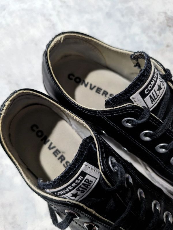 Converse × Hysteric Glamour × Japanese Brand converse black leather chunky opium platform lowtop sneakers Size US 7 / EU 40 - 8 Thumbnail