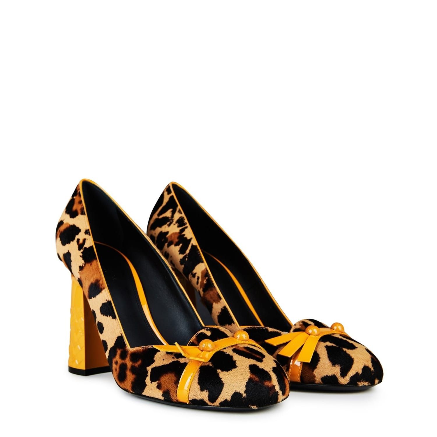 Bottega Veneta Bottega Veneta Block Heel High Heel Slip On Pumps in Multi Size US 8 / IT 38 - 2 Thumbnail