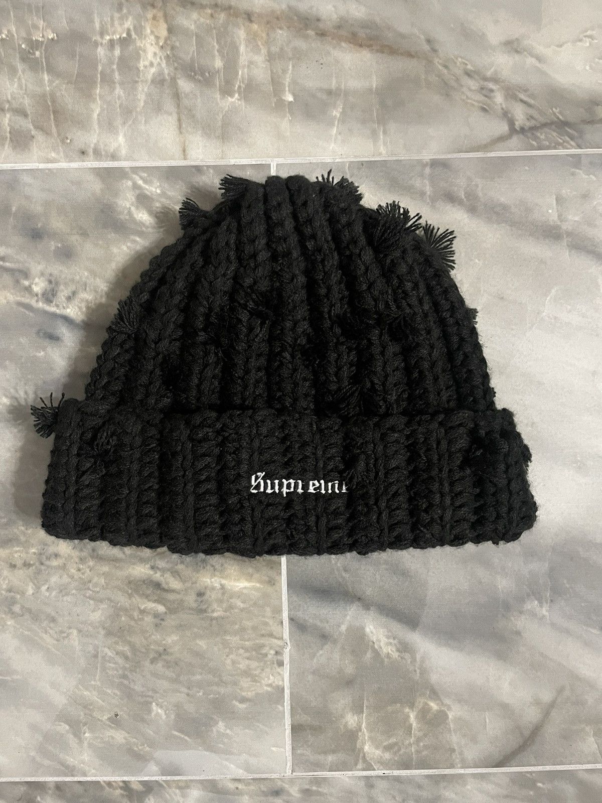 supreme hand tied beanie ブラック Supreme Hand Tied Beanie - Black | Editorialist