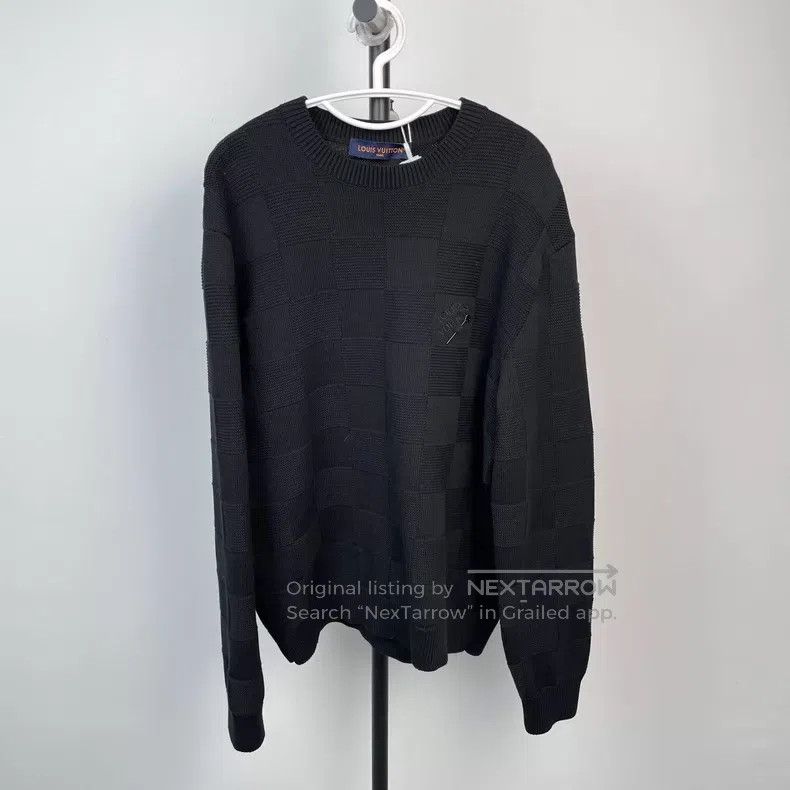 Louis Vuitton Louis Vuitton Full printed checkerboard pin knit sweater Size US M / EU 48-50 / 2 - 1 Thumbnail