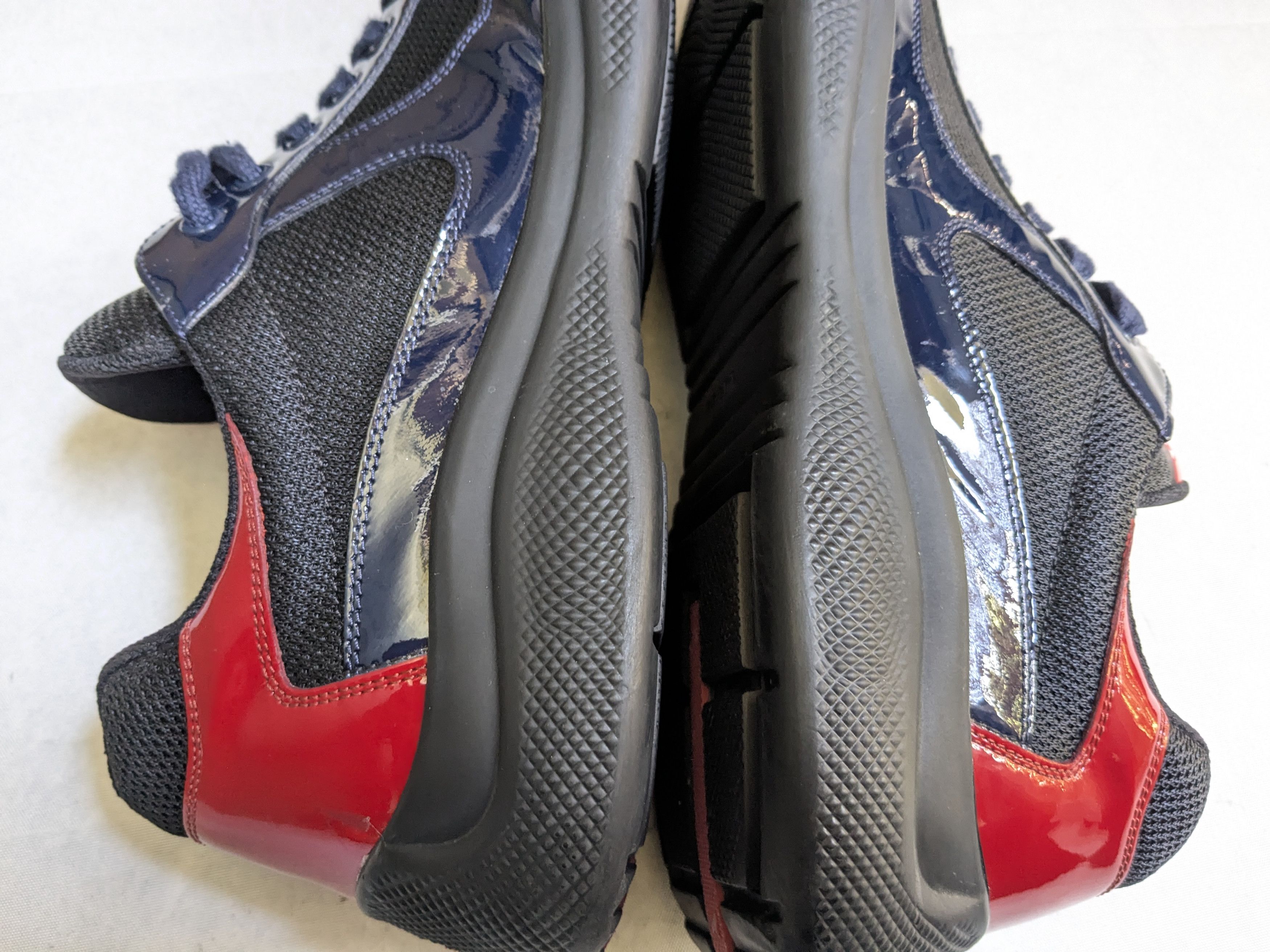Prada Prada America's Cup Sneakers Navy Blue Black 10 Red Low Size US 10 / EU 43 - 8 Thumbnail