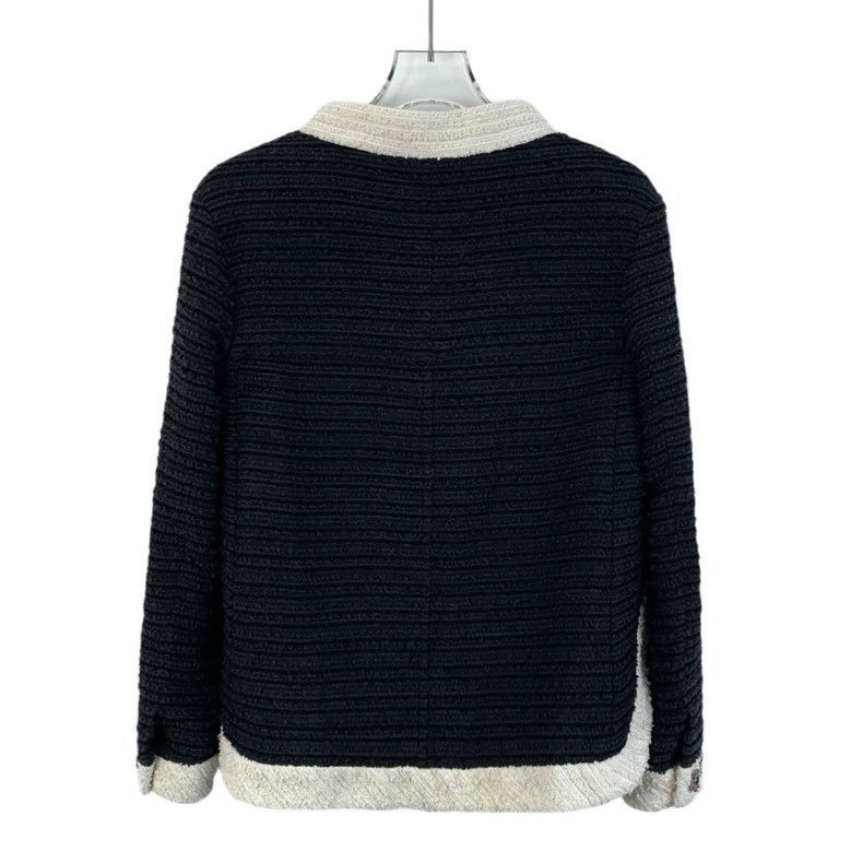 Chanel Chanel Black Tweed Long Sleeve Jacket -2505 Size US XXS / EU 40 - 2 Thumbnail