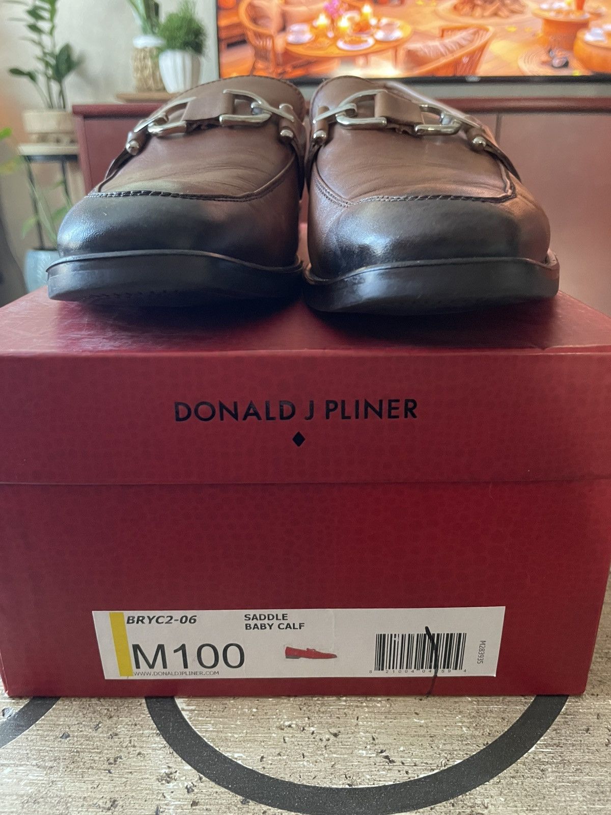 Donald Pliner Bryc2 Saddle Baby Calf slip on loafers Size US 10 / EU 43 - 10 Thumbnail