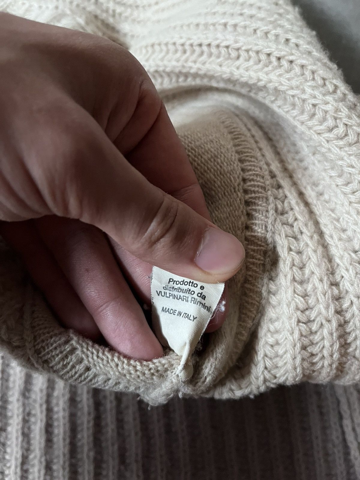Rick Owens Rick Owens Queen F/W 04 wool beige sweater Size L / US 10 / IT 46 - 20 Thumbnail