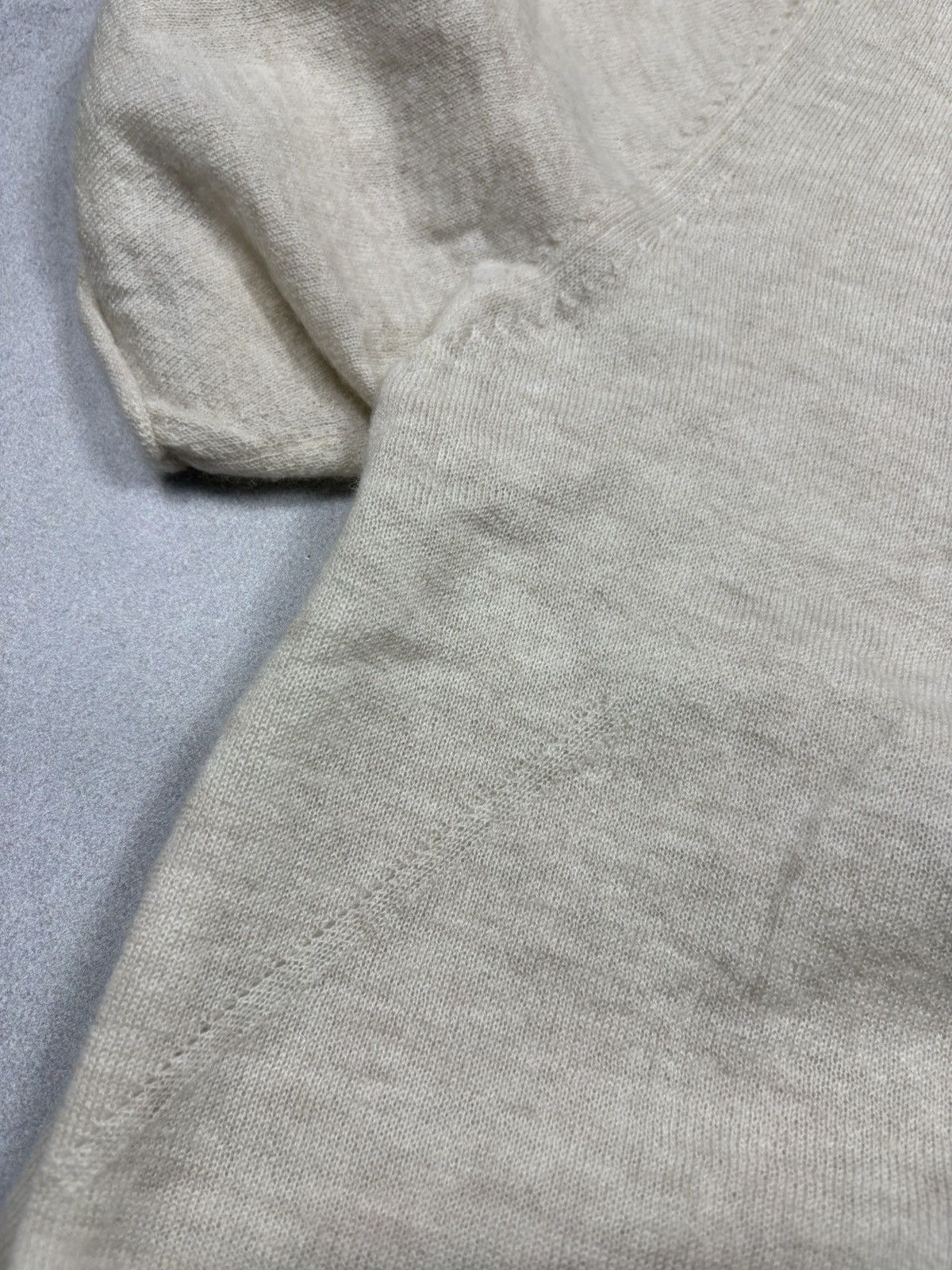 Zadig & Voltaire Zadig & Voltaire Je M’en Fous Cashmere Knit Short Sleeve Top Size M / US 6-8 / IT 42-44 - 16 Thumbnail